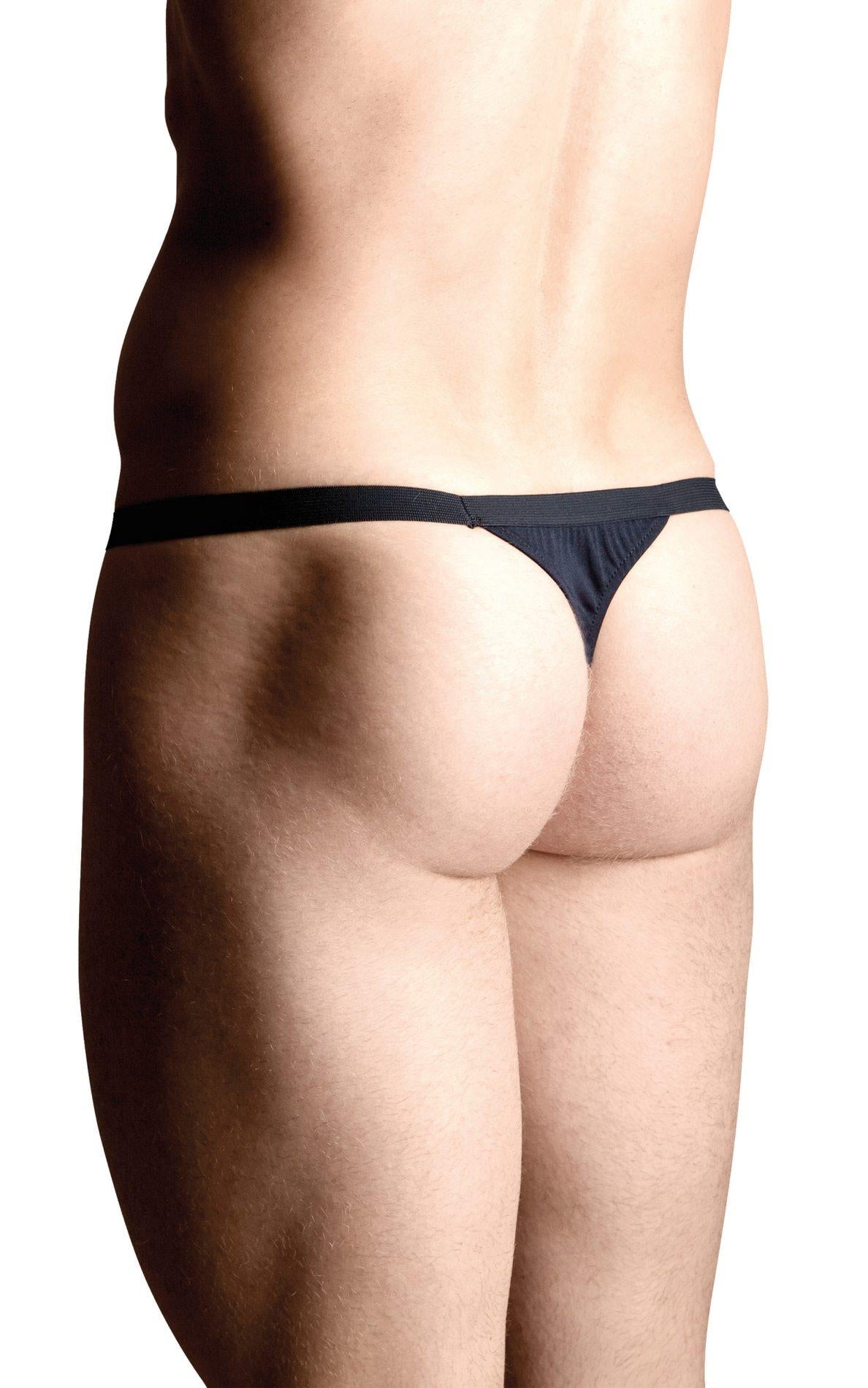 Men's thongs 4497 - black S/L