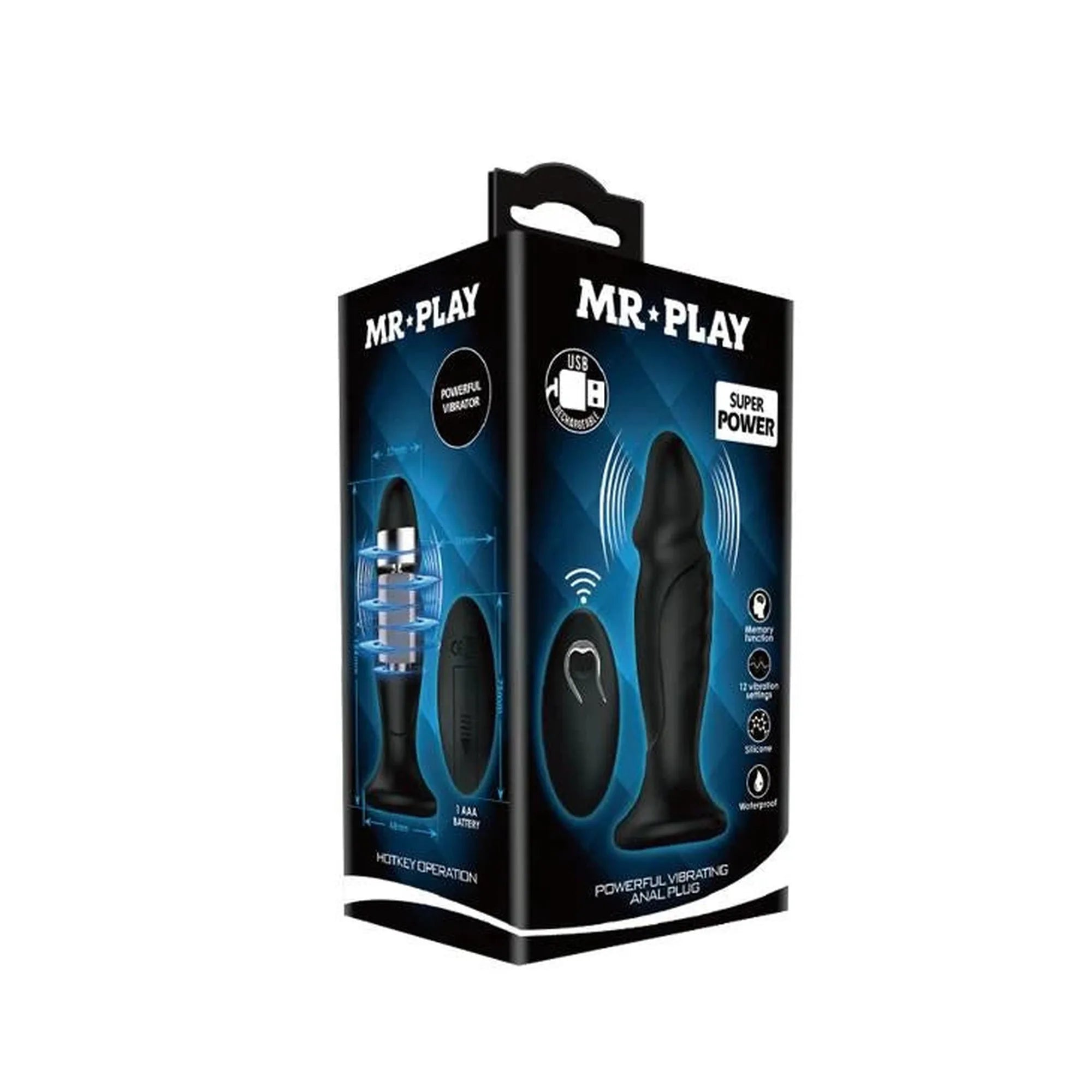 MR PLAY - Plug anal vibrant puissant