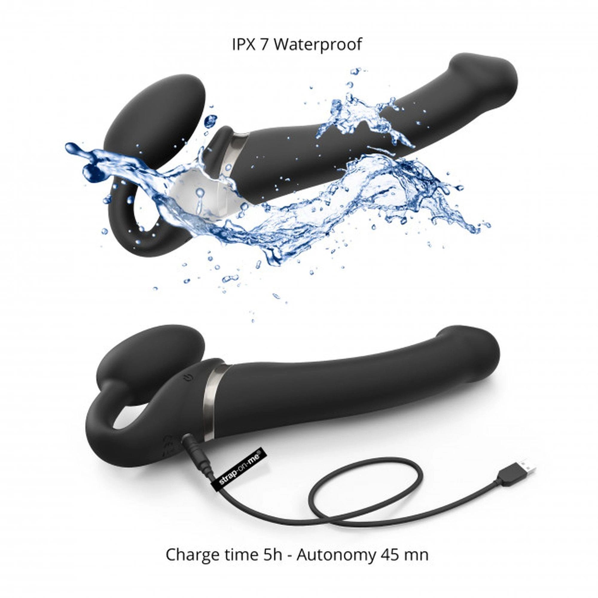Vibrating Bendable Strap-On