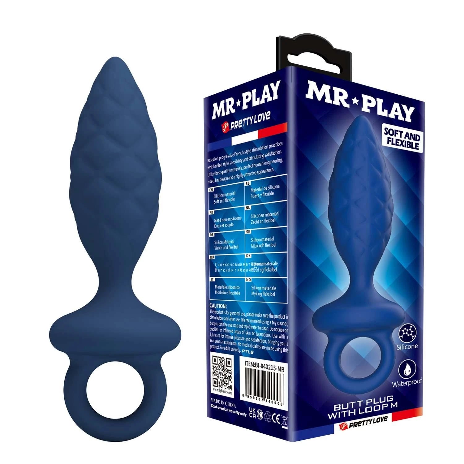 MR. PLAY Butt Plug avec boucle – Taille M