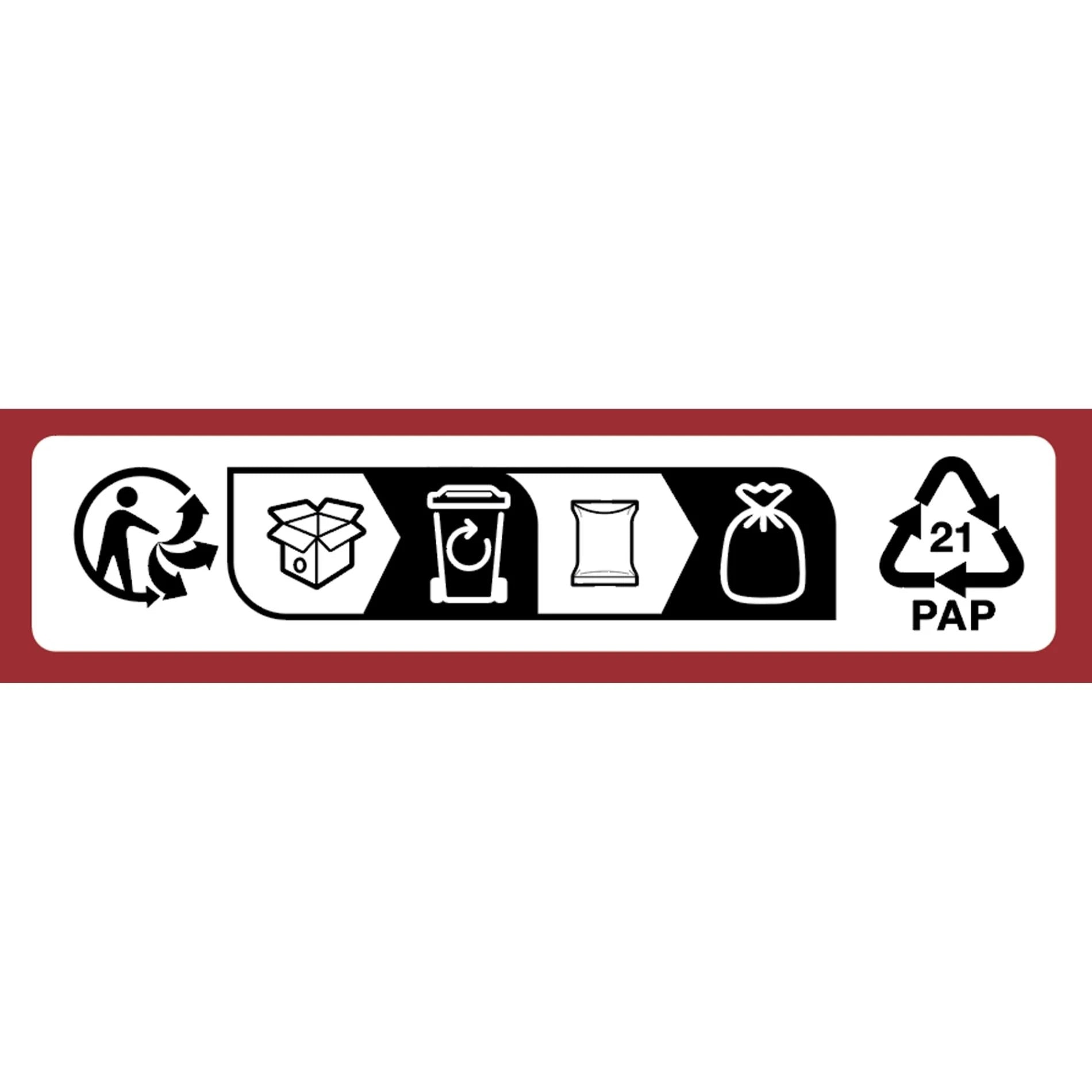 Collection Milan - Balle de bâillon en silicone - Noir/Rouge