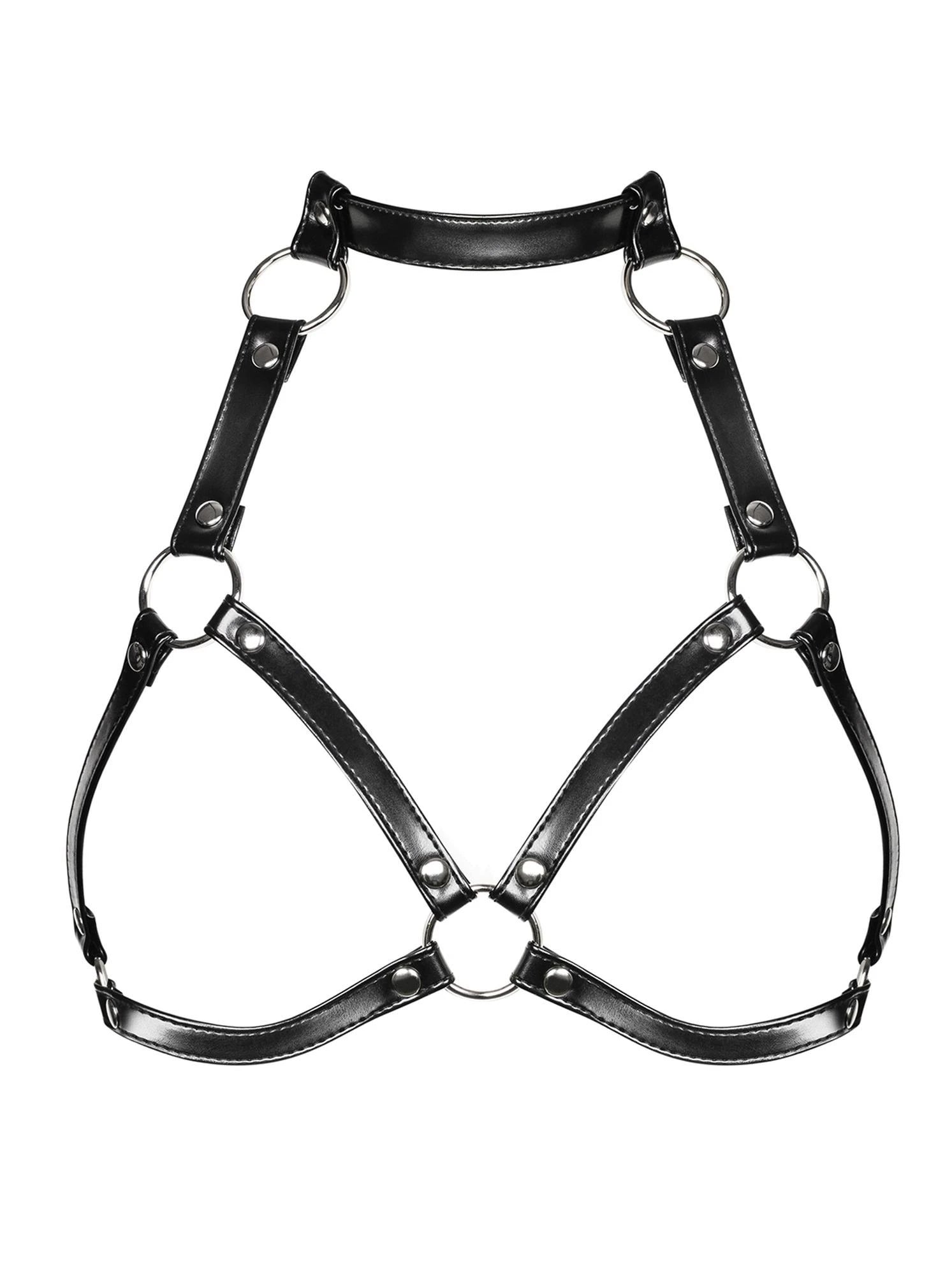 Lingerie-A740 Harnais Noir O/S