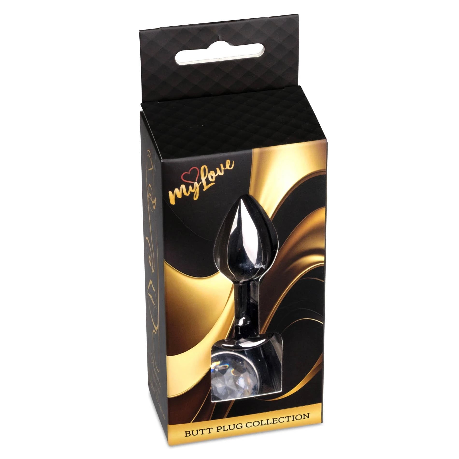 MyLove Toys - Jewellery Dark Silver PLUG- Clear