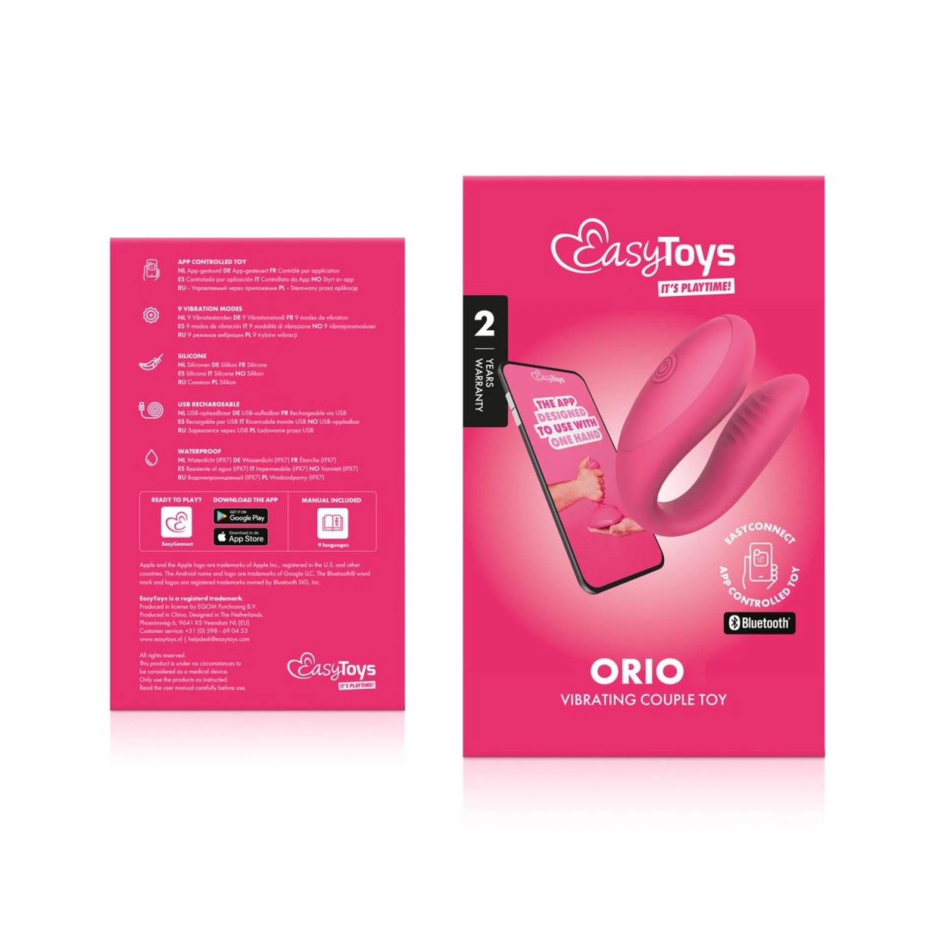 EasyConnect - Couples Vibrator Orio app-controlled