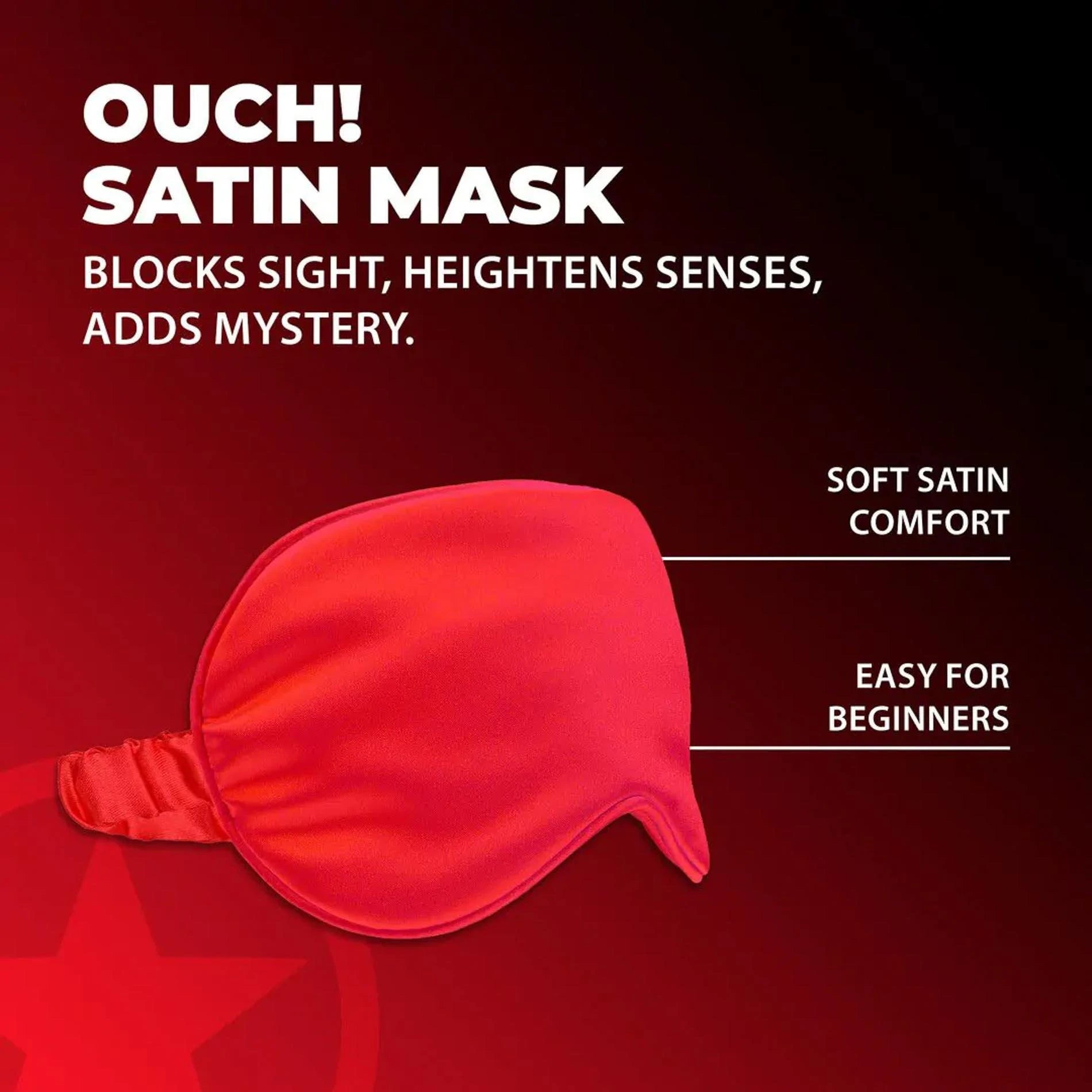 Masque en satin - Rouge