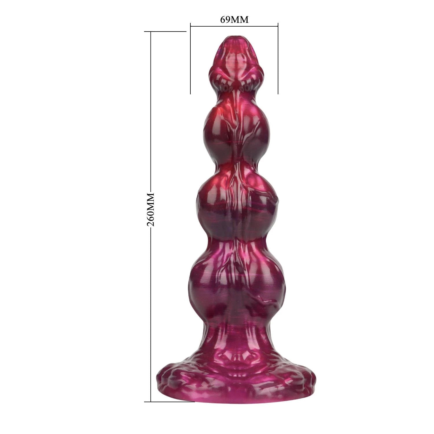 Power Monsters Primal Beastlord – Godemichet en silicone Monstres ondulés de 26 cm