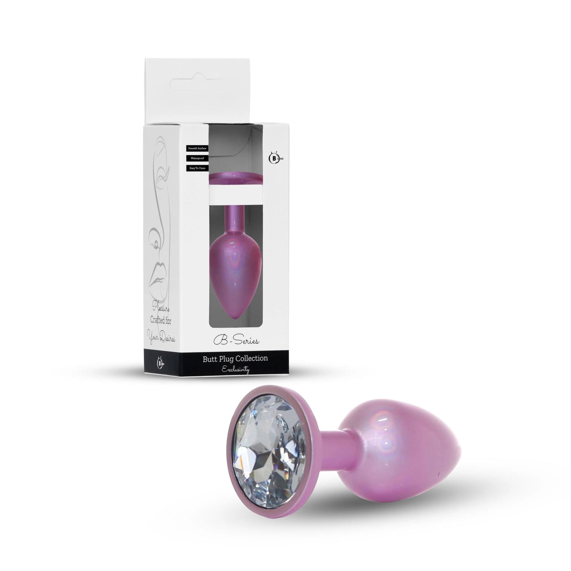 Bouchon-Bijou Perle Rose BOUCHON- Transparent L