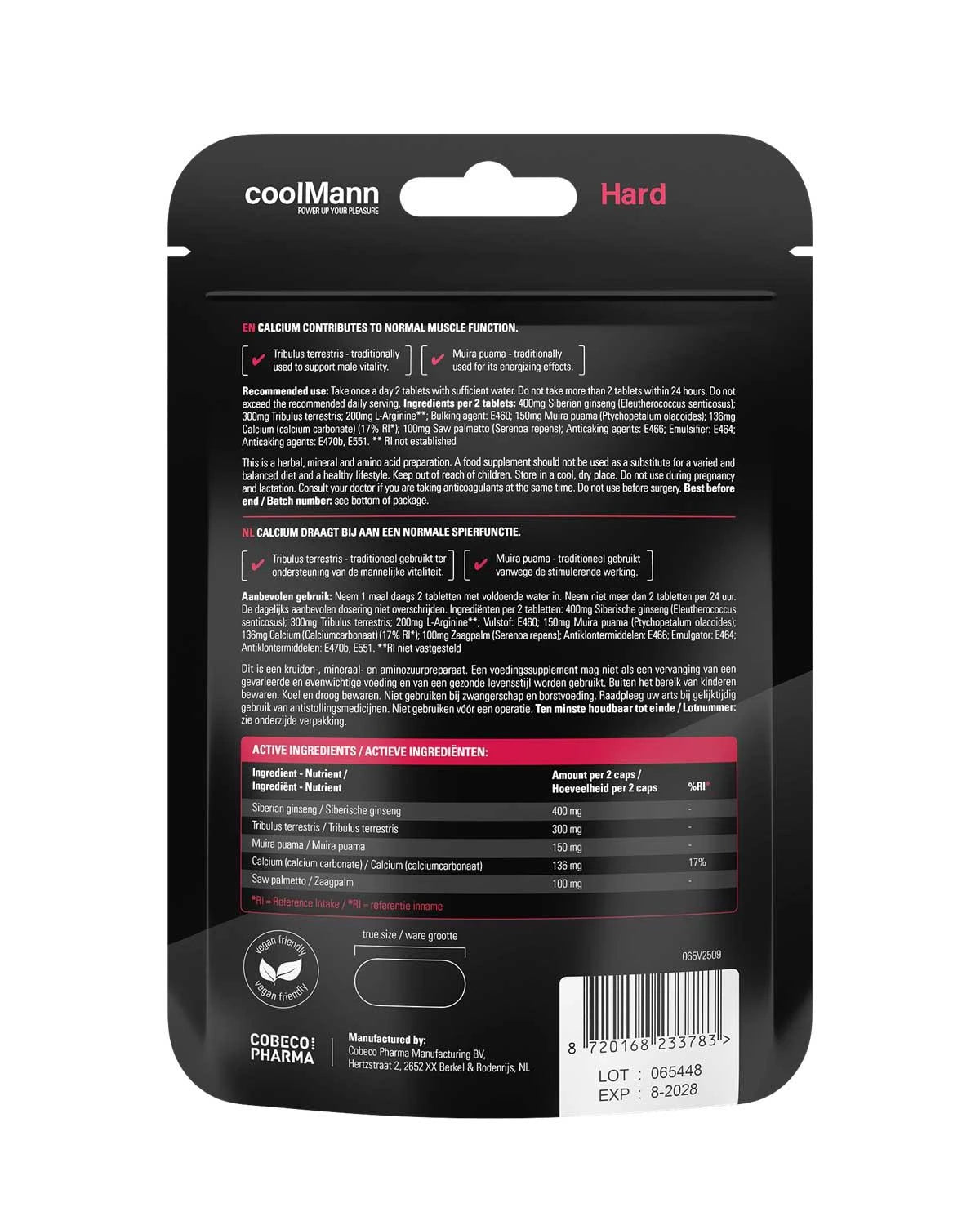 CoolMann HARD - 60 tablets