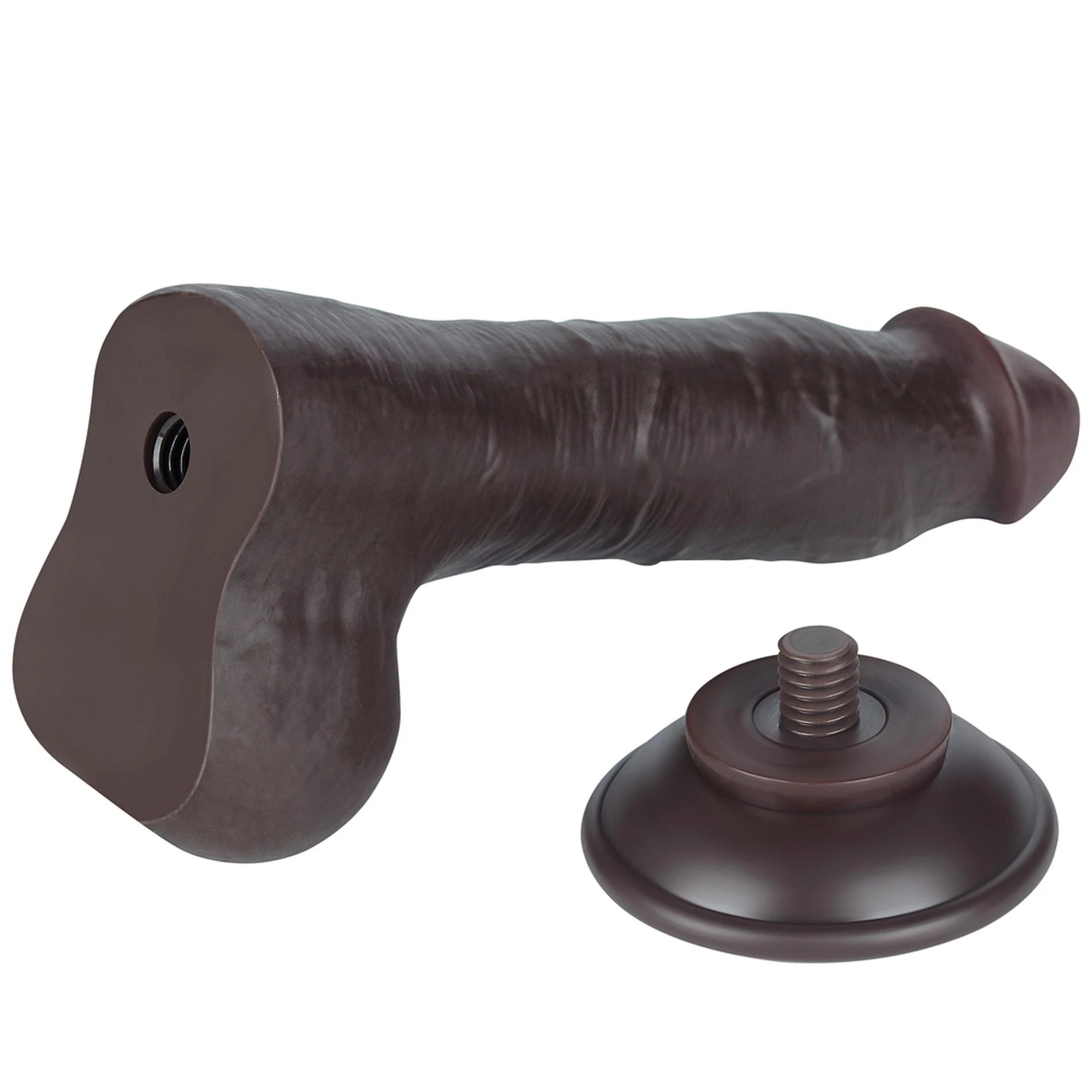8'' Sliding Skin Dual Layer Dong Black