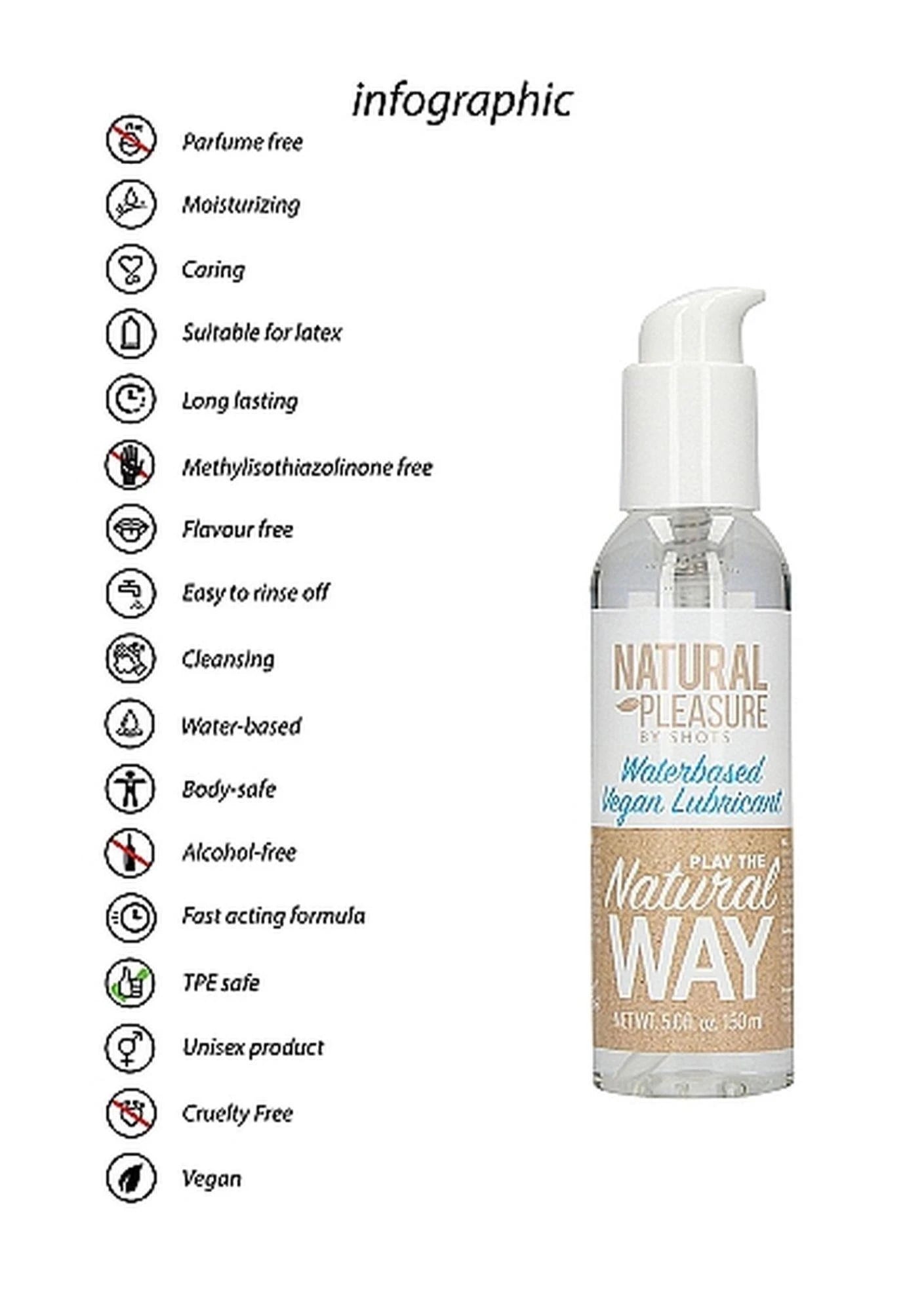 Lubrifiant végan à base d'eau - 150 ml