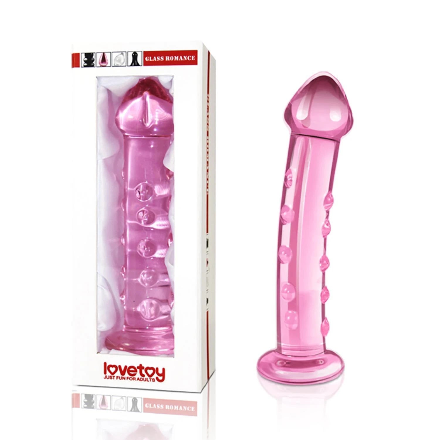 7.5″ Glass Romance Pink