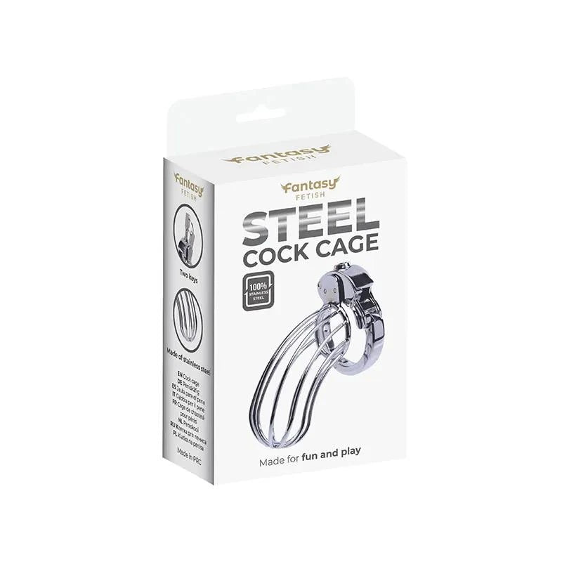 Stainless Steel Penis Cage 2 with Advanced Locking Mechanism