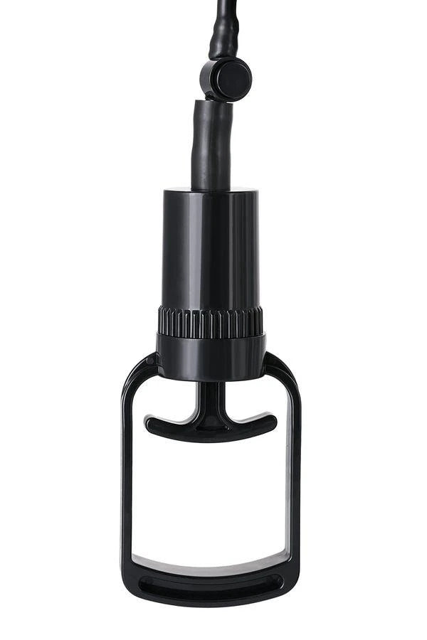 A-TOYS, Penis Pump Coal, with vibro, PVC, Transparent, 22,8 cm