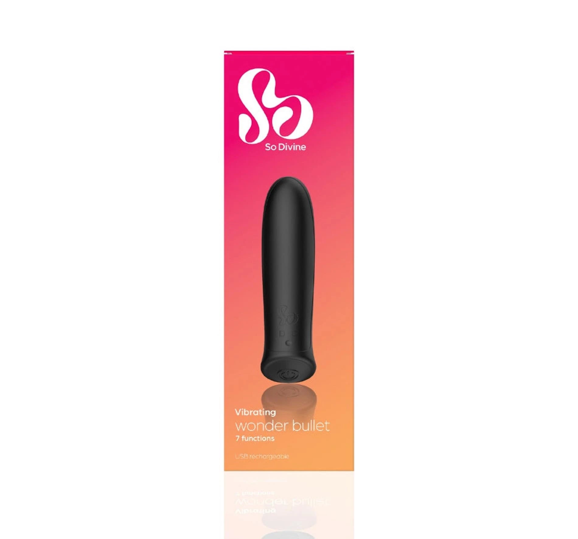 Vibromasseur rechargeable Wonder Bullet noir