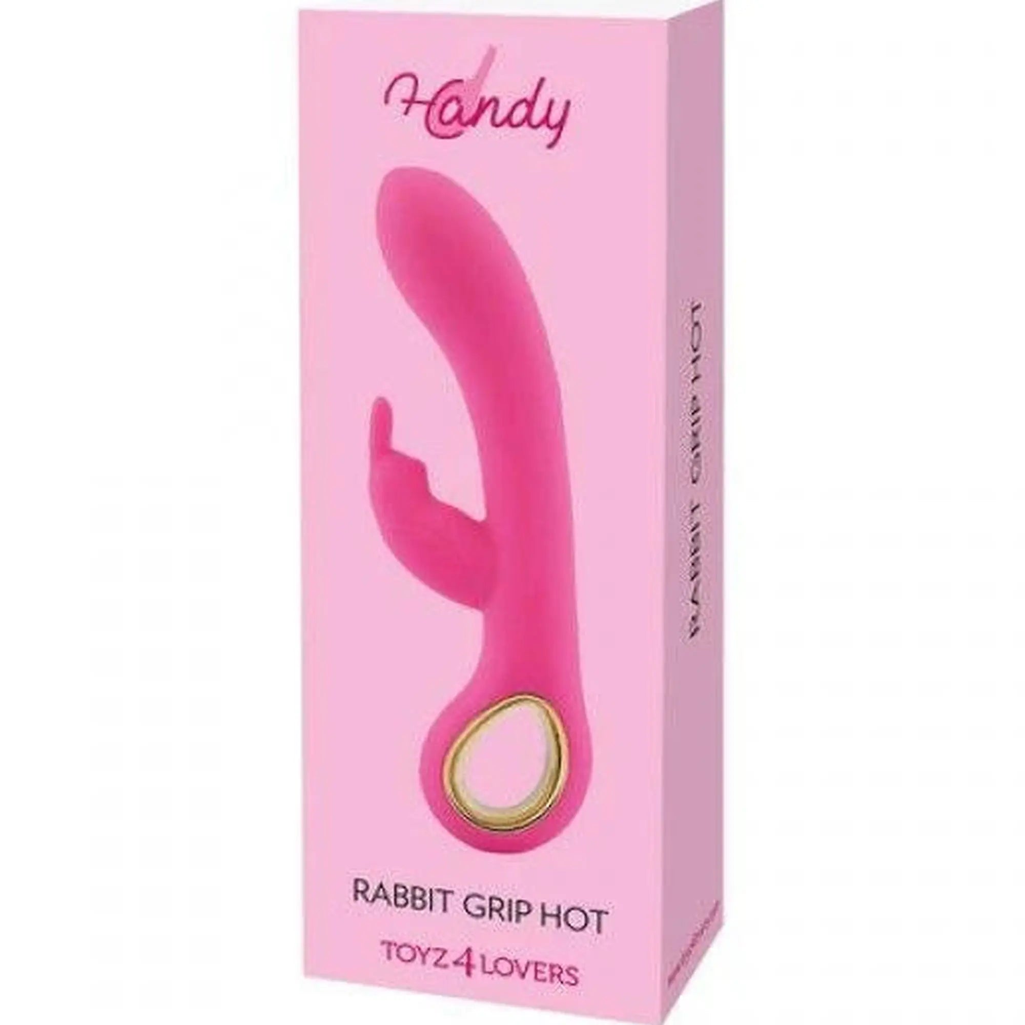 Vibrateur RABBIT HANDY CHAUFFANT RABBIT GRIP ROSE CHAUD