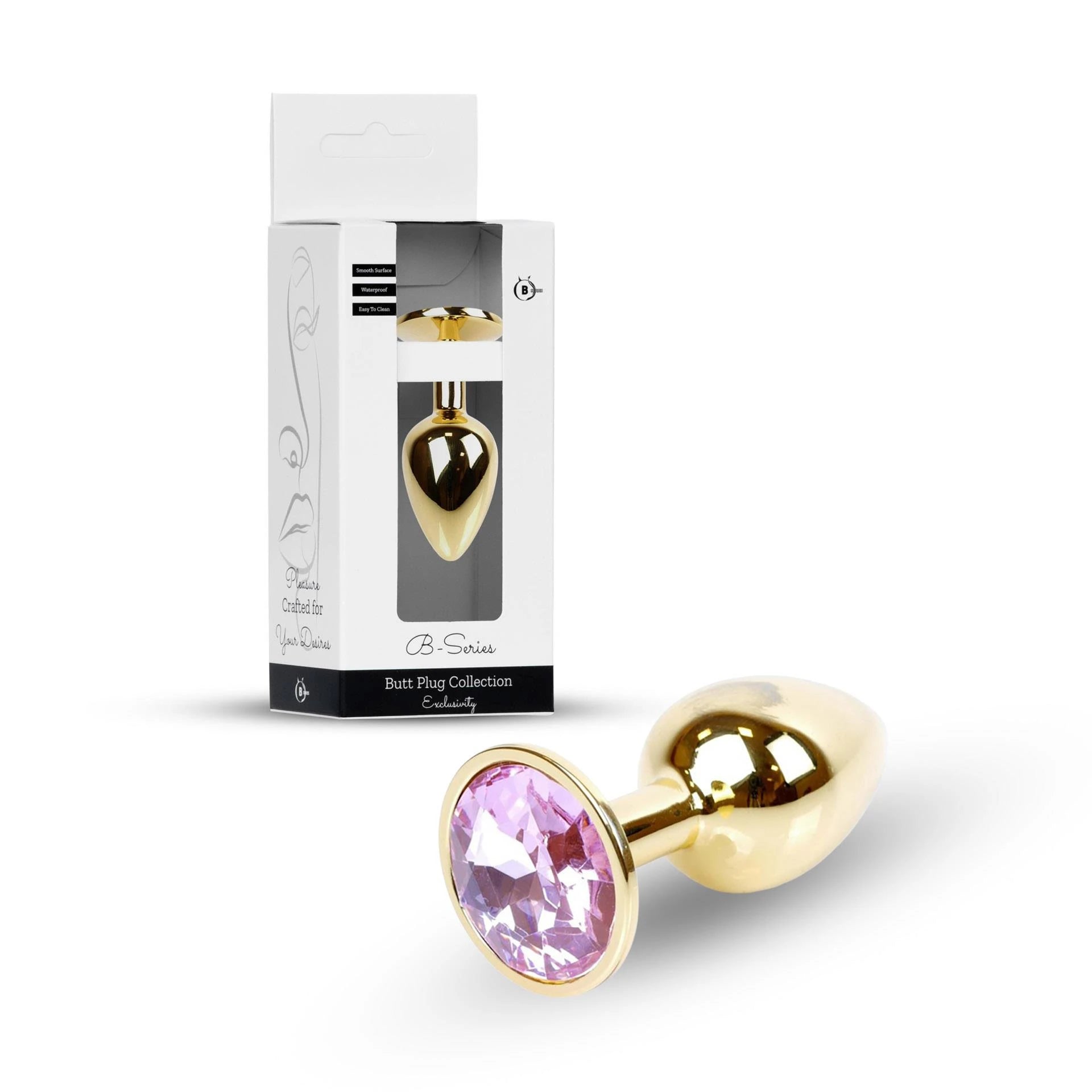 Plug-Bijoux Or PLUG- Rose