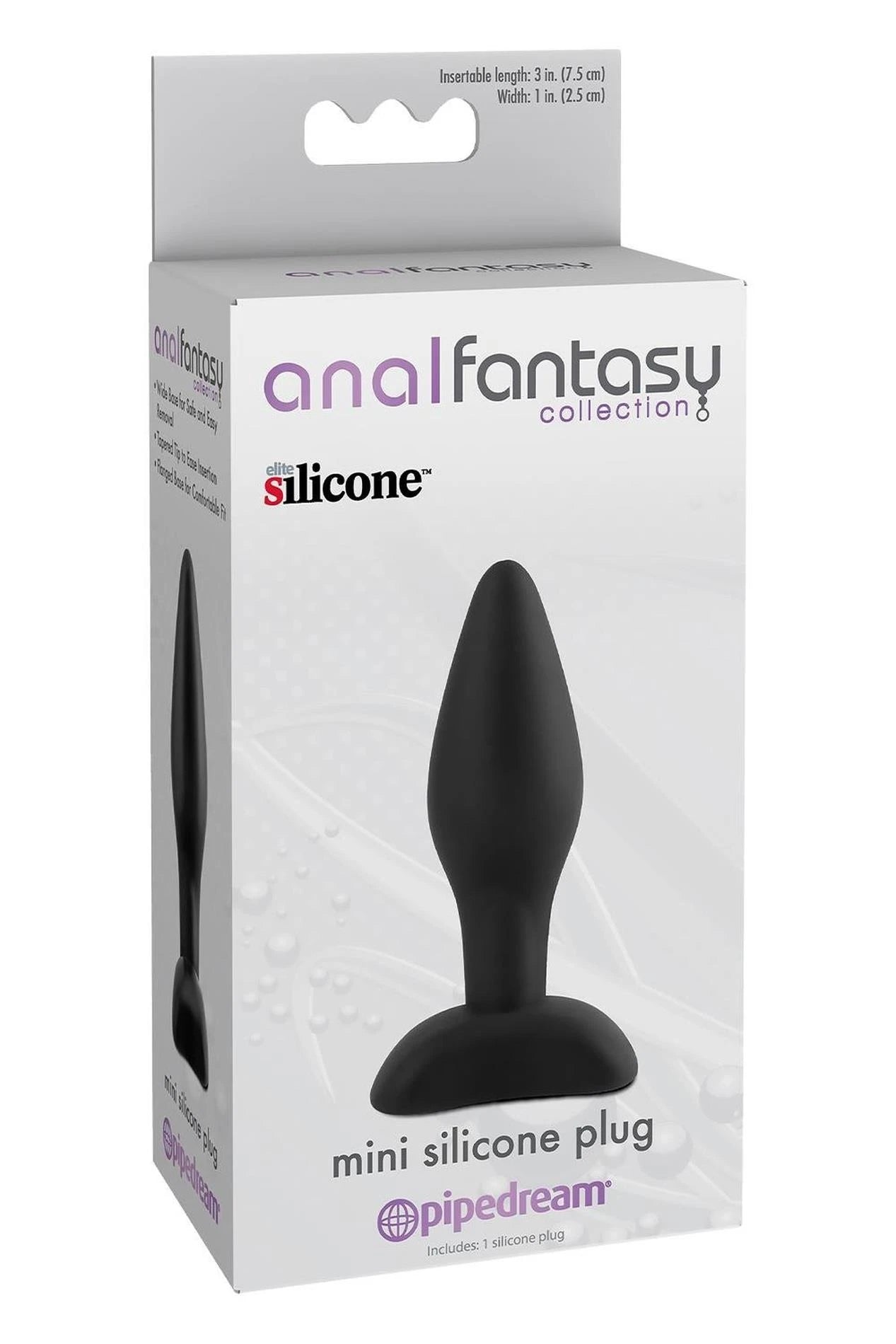 ANAL FANTASY COLLECTION MINI SILICONE PLUG BLACK