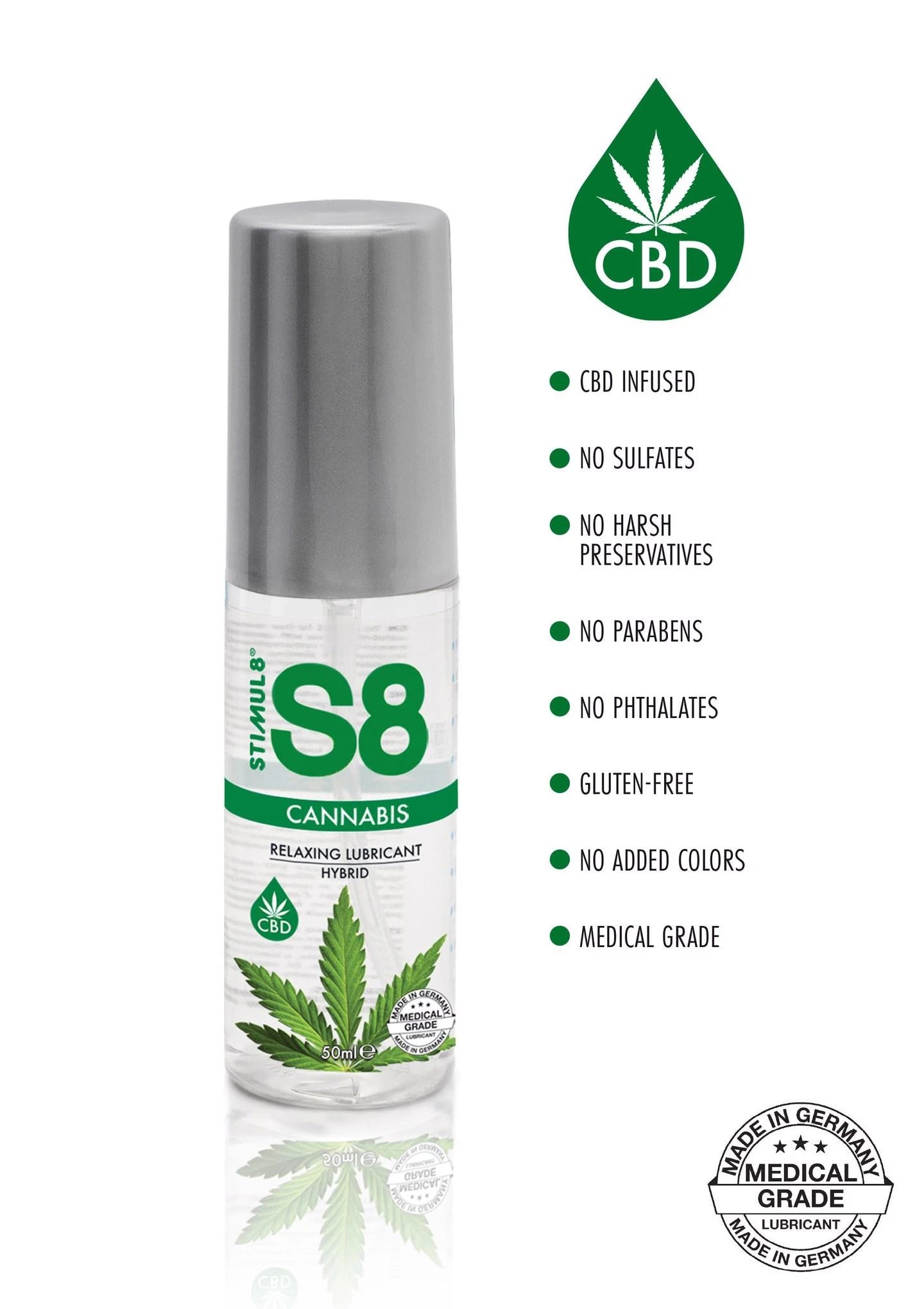 Lubrifiant Cannabique S8 Hybride 50ml Cannabis