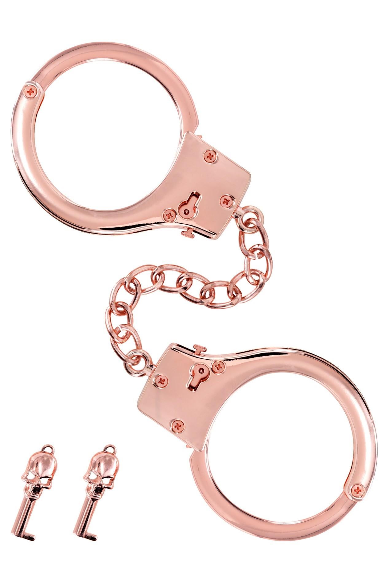 Rose Gold Metal Wrist Handcuffs