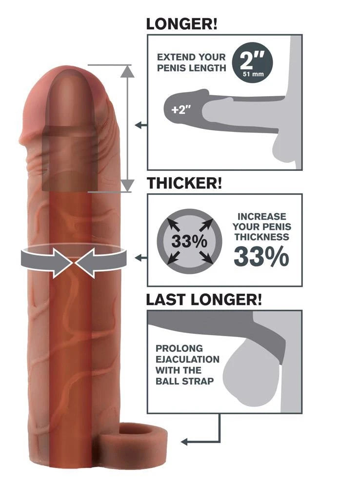 FXTP 2" Extension w Ball Strap Brown