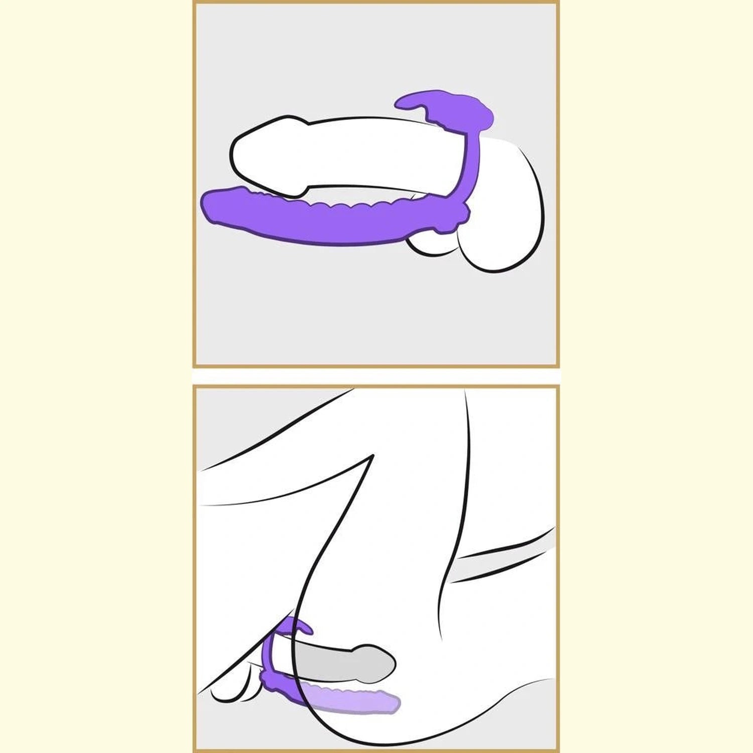 Silicone Double Penetrator Rabbit