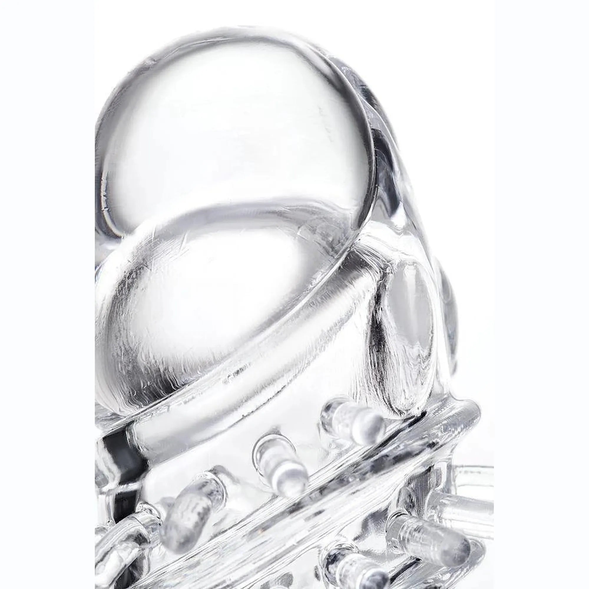 Sleeve TOYFA A-Toys Fril, with vibro bullet, TPR, transparent, 13,4 cm