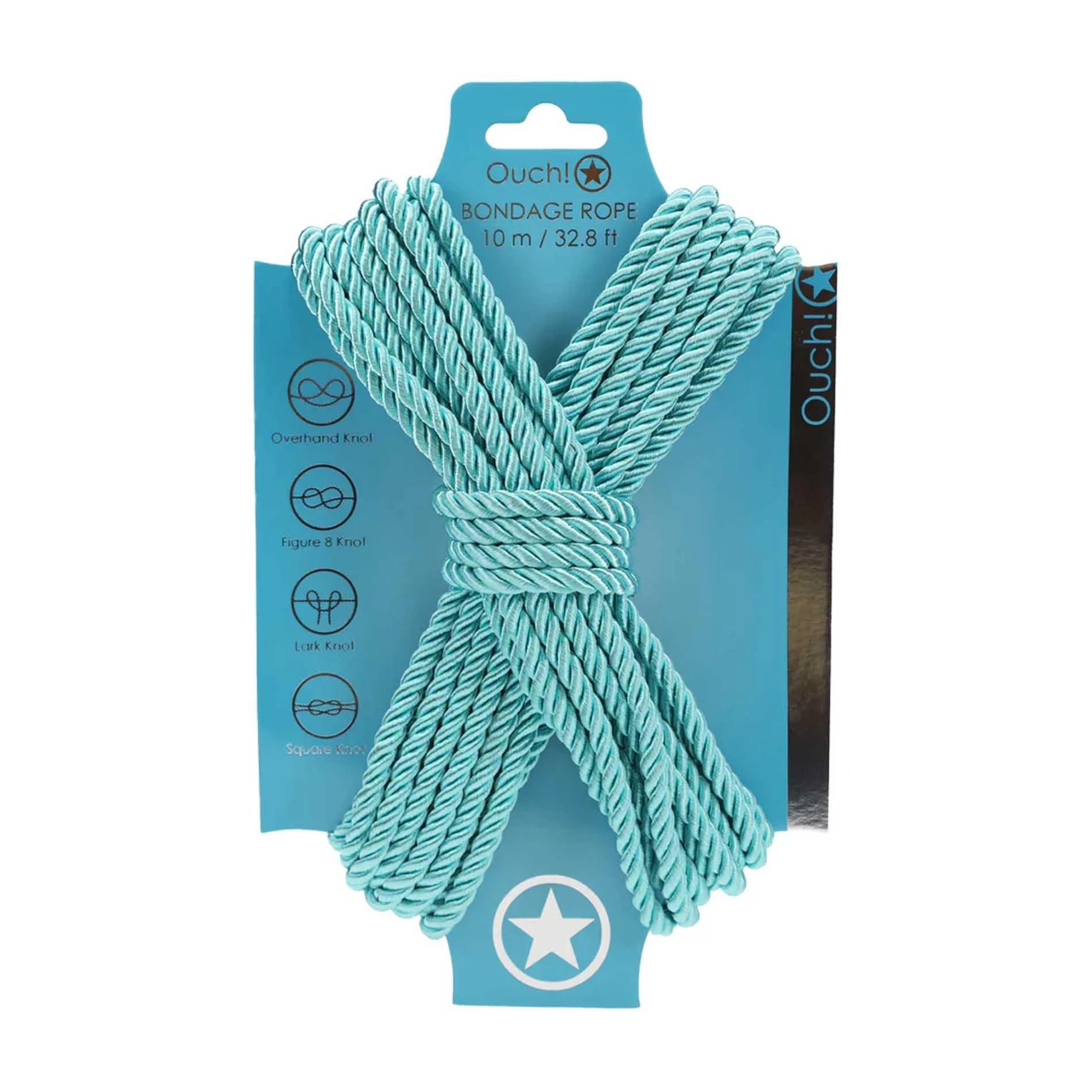Polyester Bondage Rope - 32.8 ft / 10 m - Blue