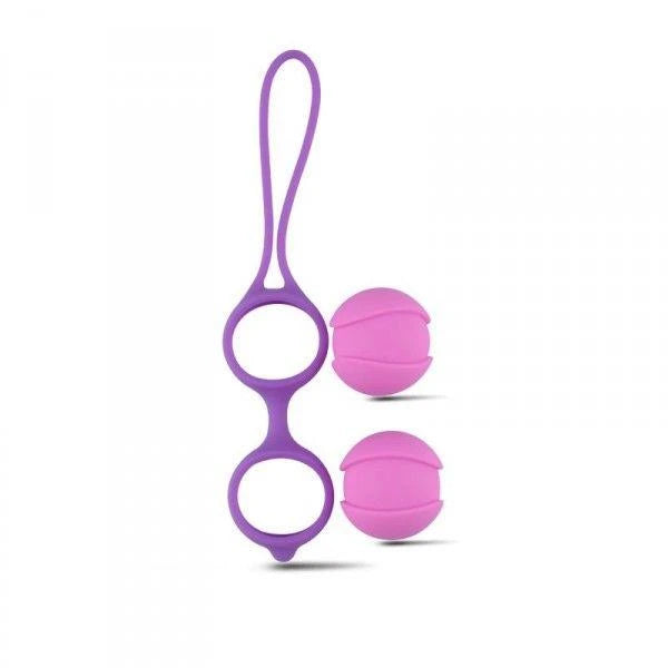 Palline Vaginali Bi-Balls Double Purple