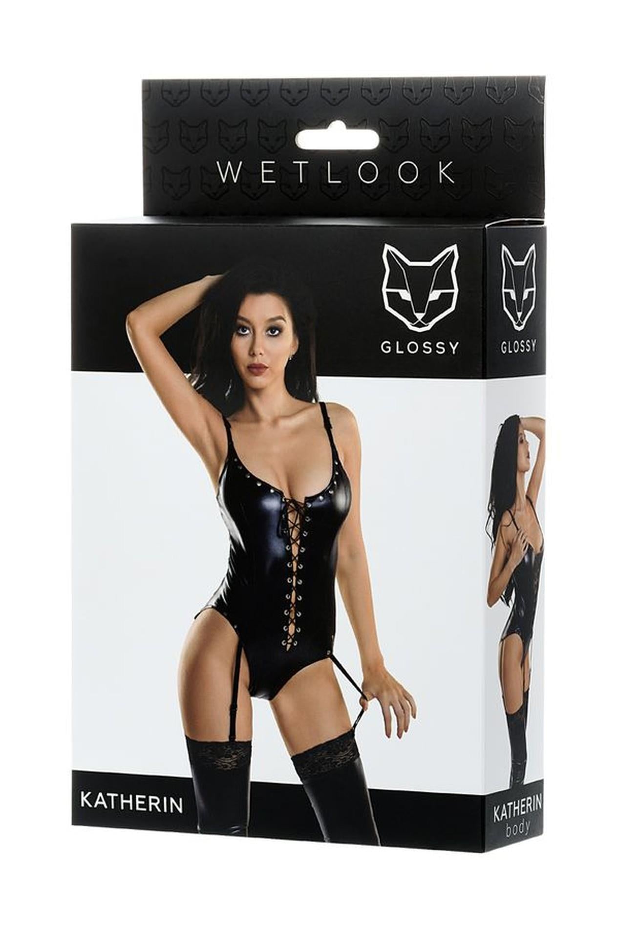 KATHERIN body classique brillant - noir L
