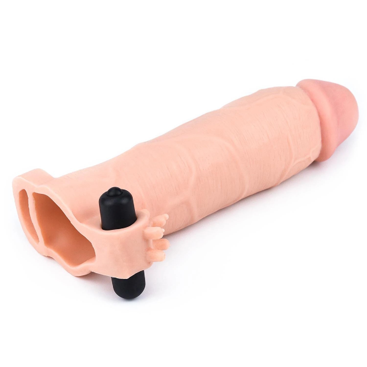Add 3" Pleasure X Tender Vibrating Penis Sleeve