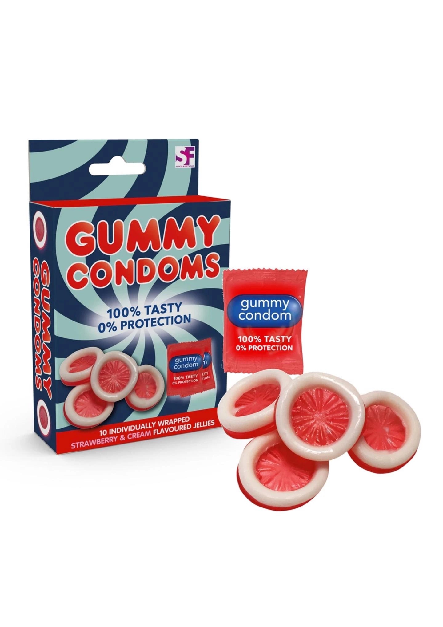 Préservatifs Gélifiés Bonbons Blancs