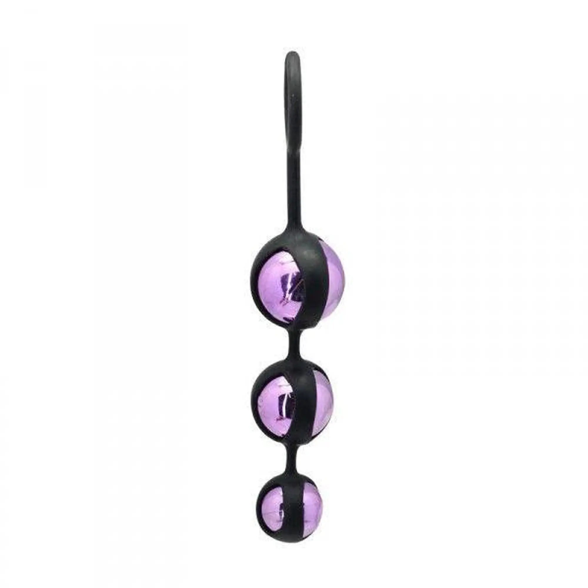 TRIPLE PLEASURE BALLS. WEIGHTED STEEL BALLS INSIDE