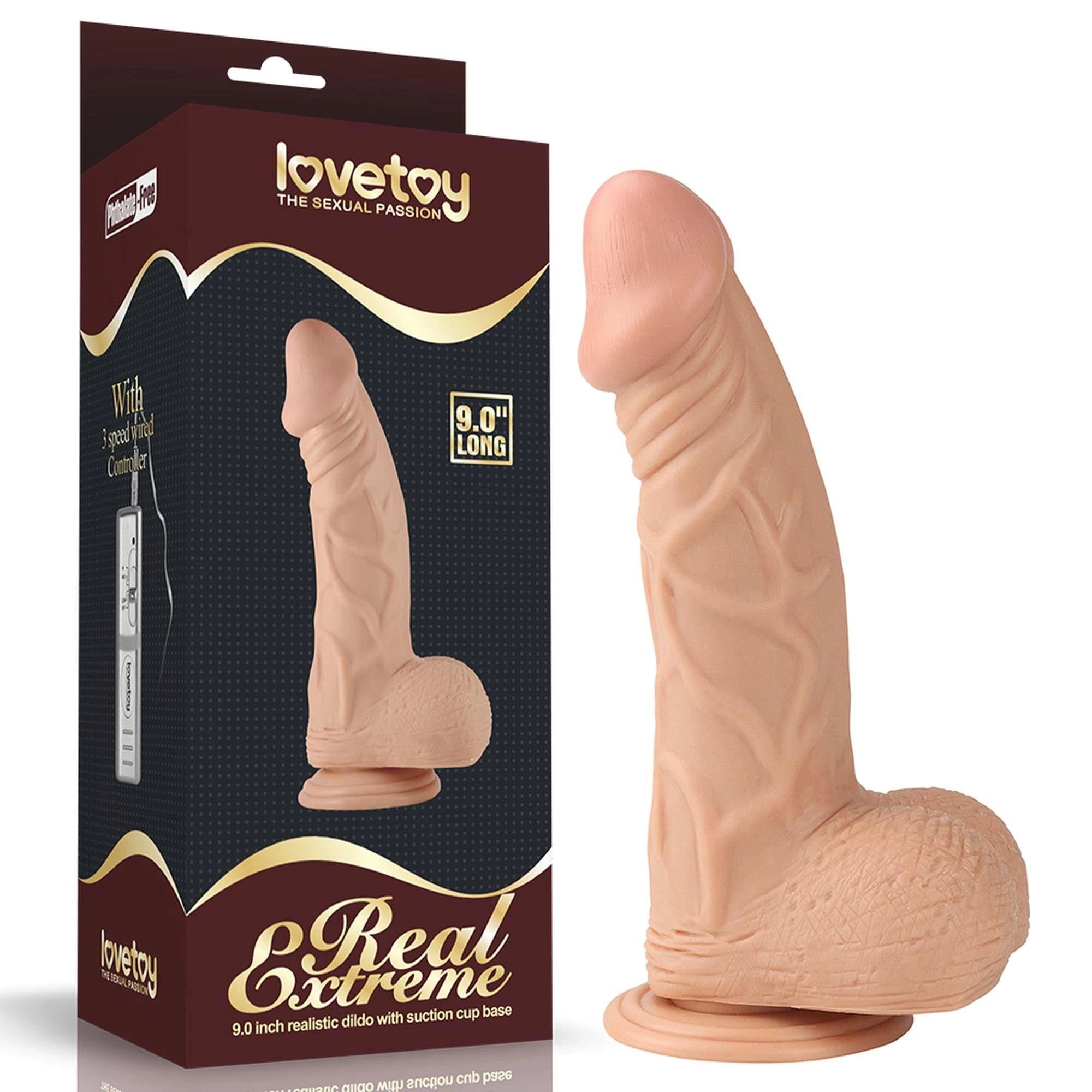 9″ Real Extreme Dildo Flesh