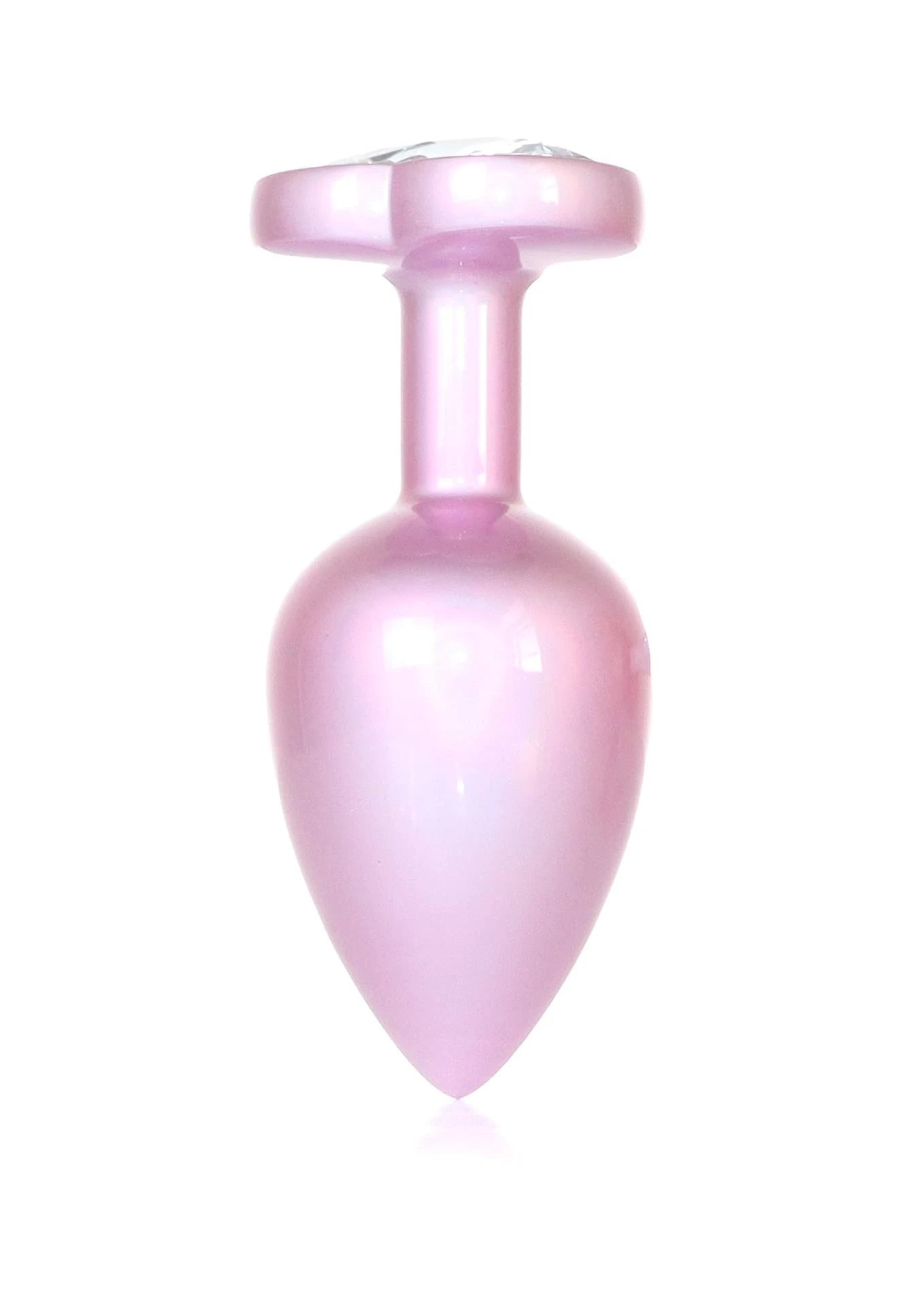 Plug-Bijoux Perle Rose Cœur PLUG- Transparent L