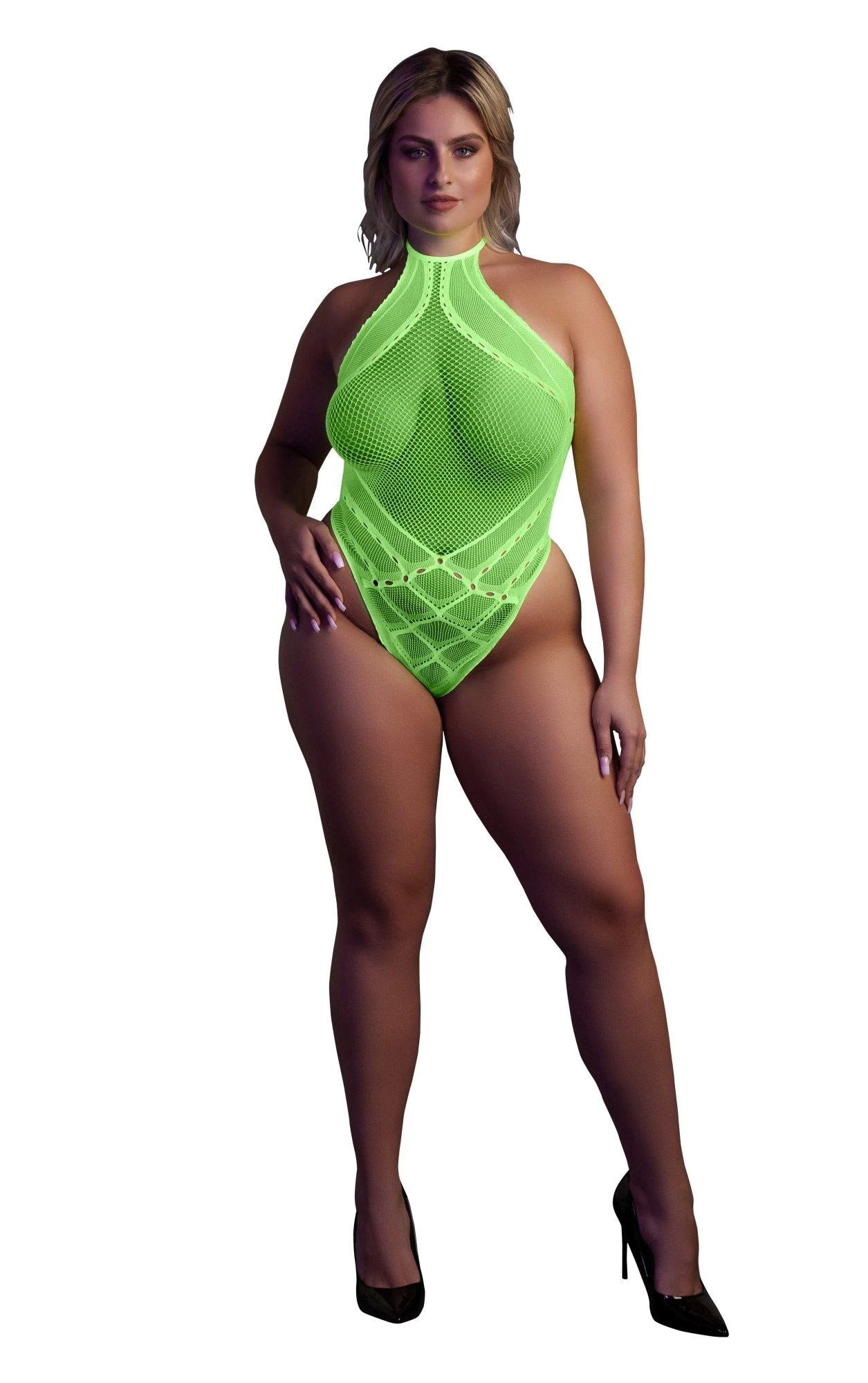 Body dos nu - Vert fluo - XL/XXXXL