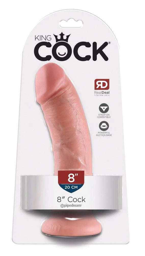 King Cock 8 inch Skin-colored