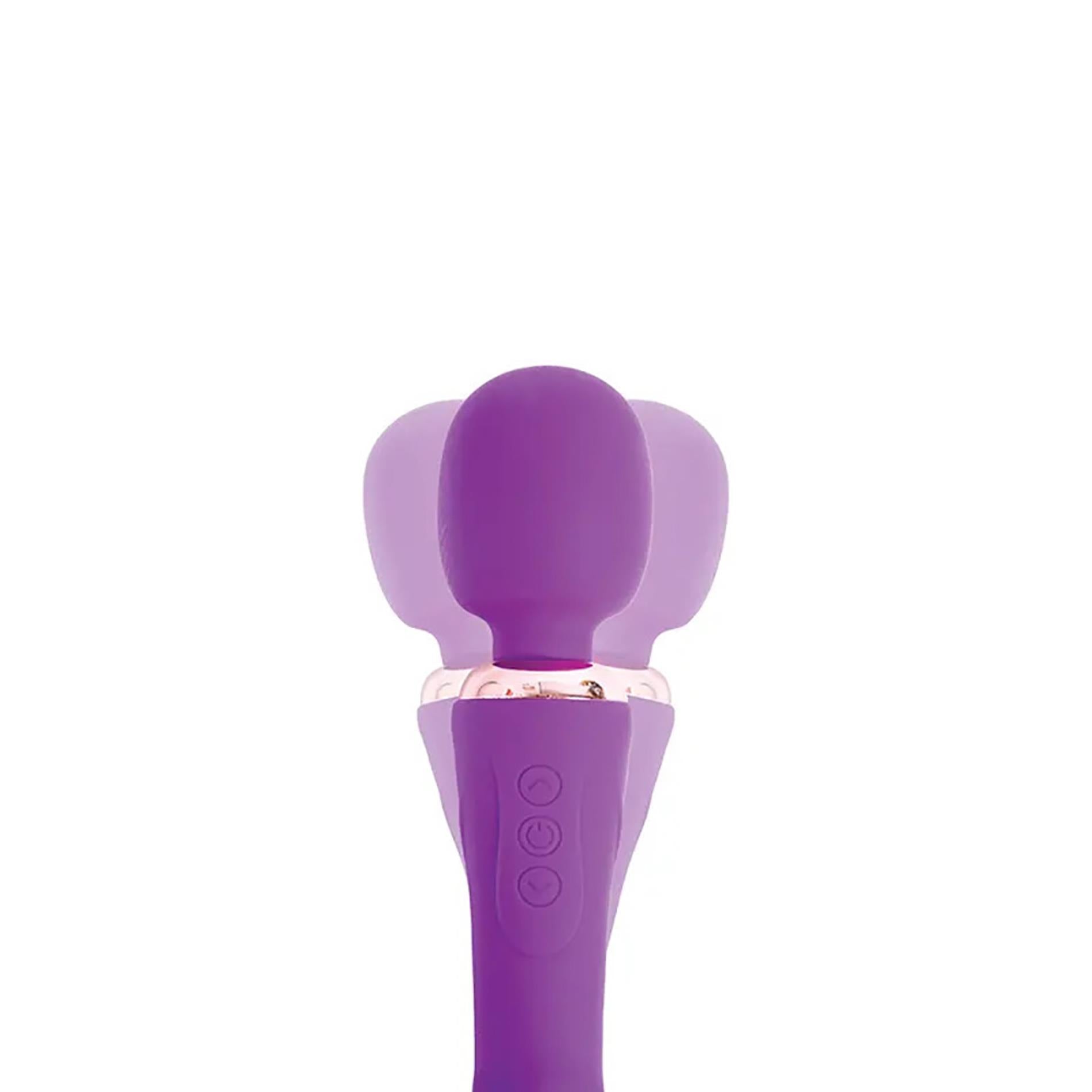 Purple clitoral and G-spot vibrator