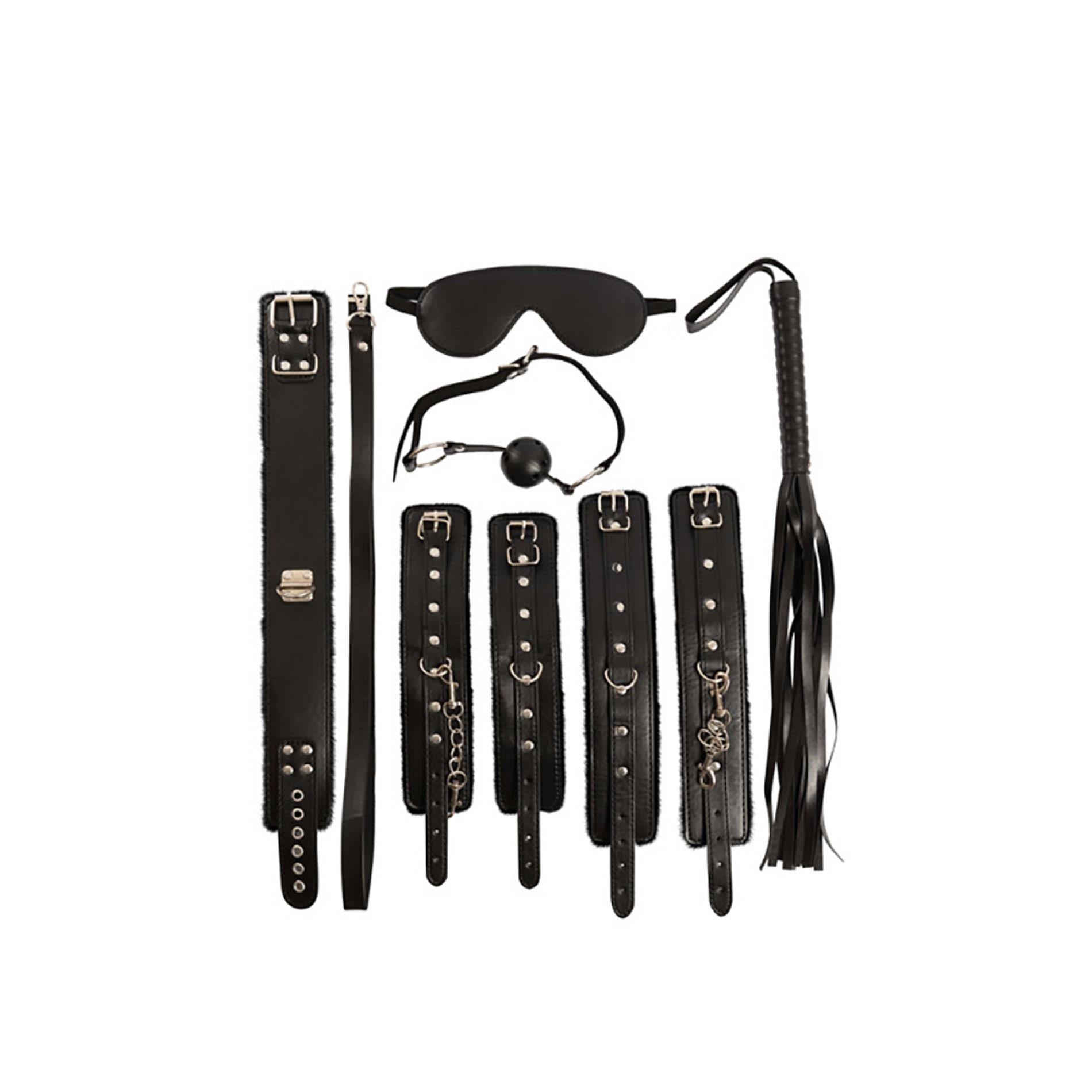 Bondage Set consists of 7 BDSM pieces