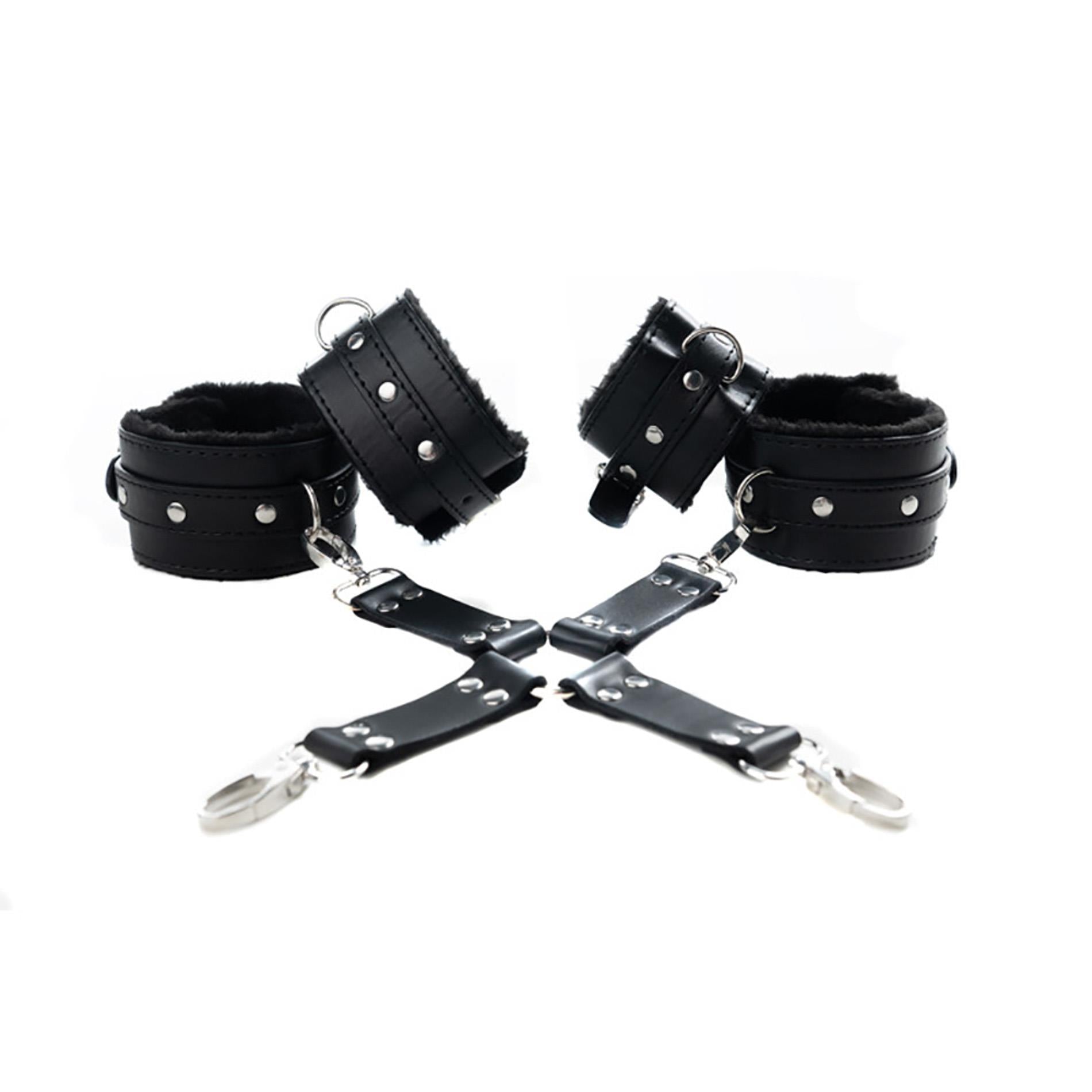 Black hogtie with comfy wrist and ankle cuffs