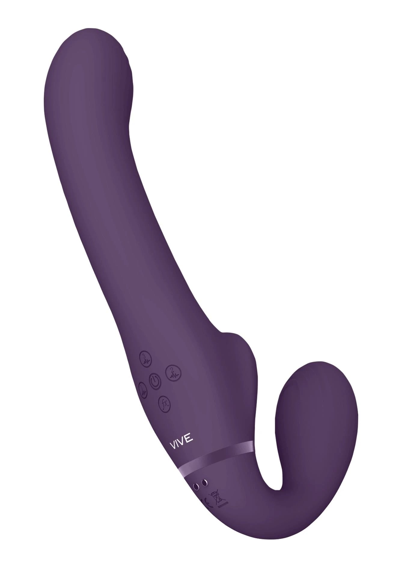 Ai - Dual Vibrating  Air Wave Tickler Strapless Strapon