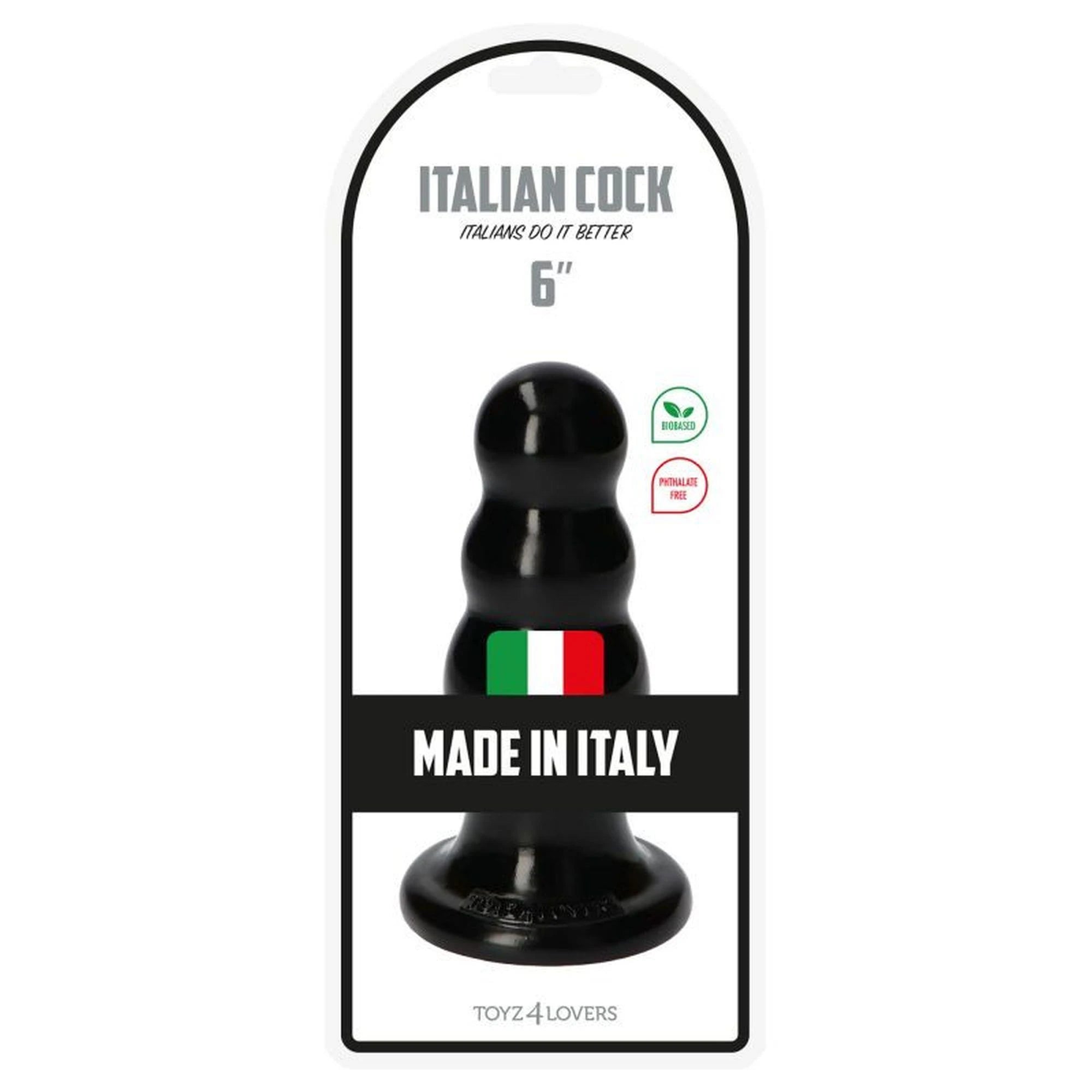 Dildo-Italian Cock 6" Black
