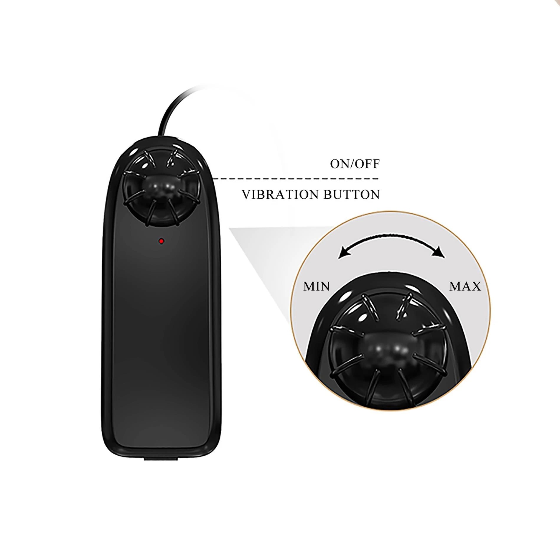 CATOBLEPAS, 8,1", TPR super doux, Vibration Bendable Ventouse à la base