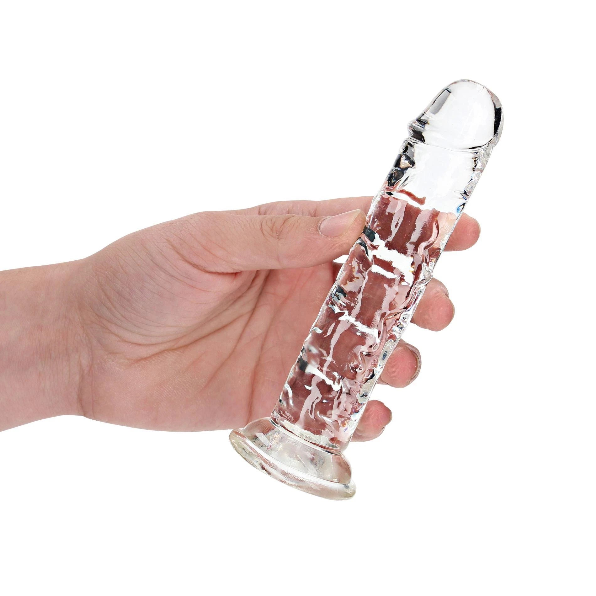 Dildo réaliste et droit avec ventouse - 6'' / 14,5