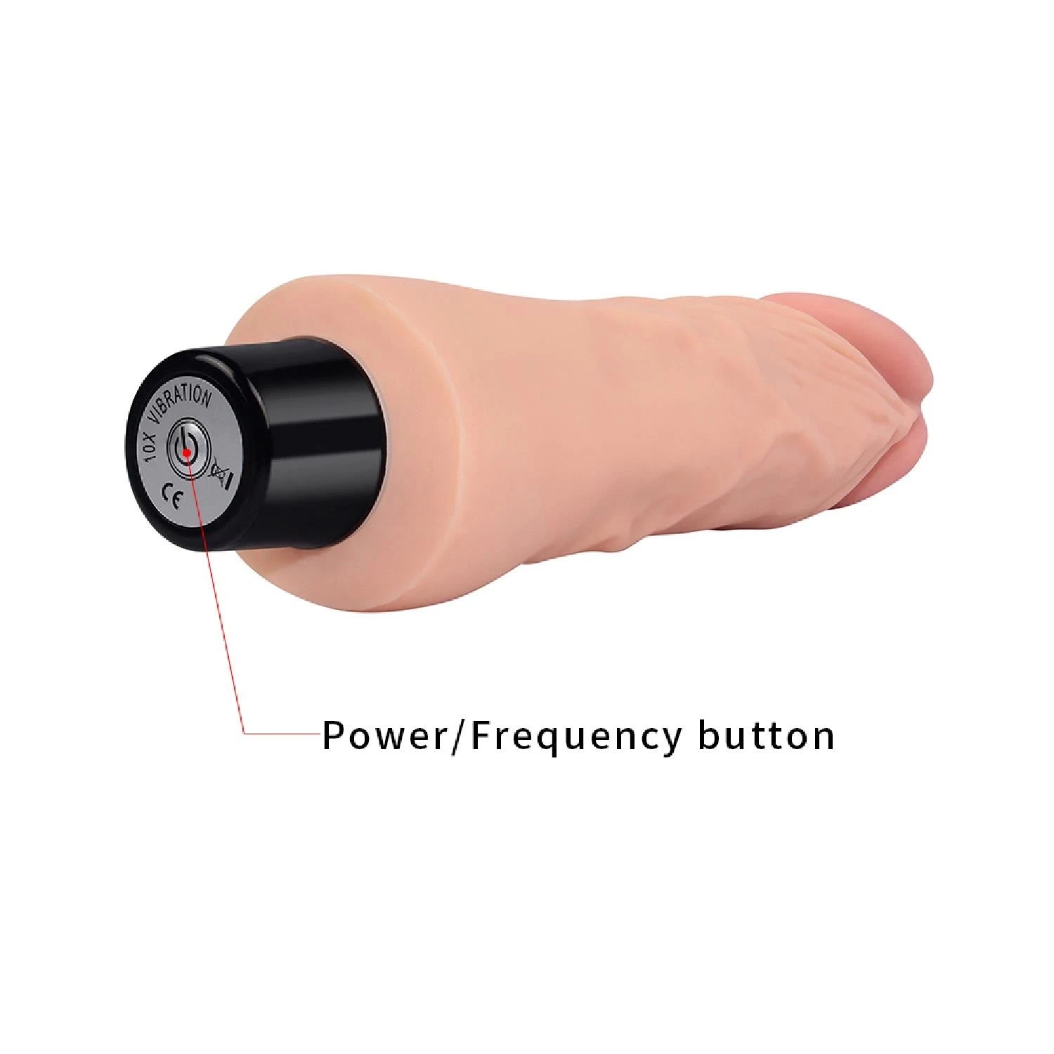 7″ REAL SOFTEE Vibrating Dildo
