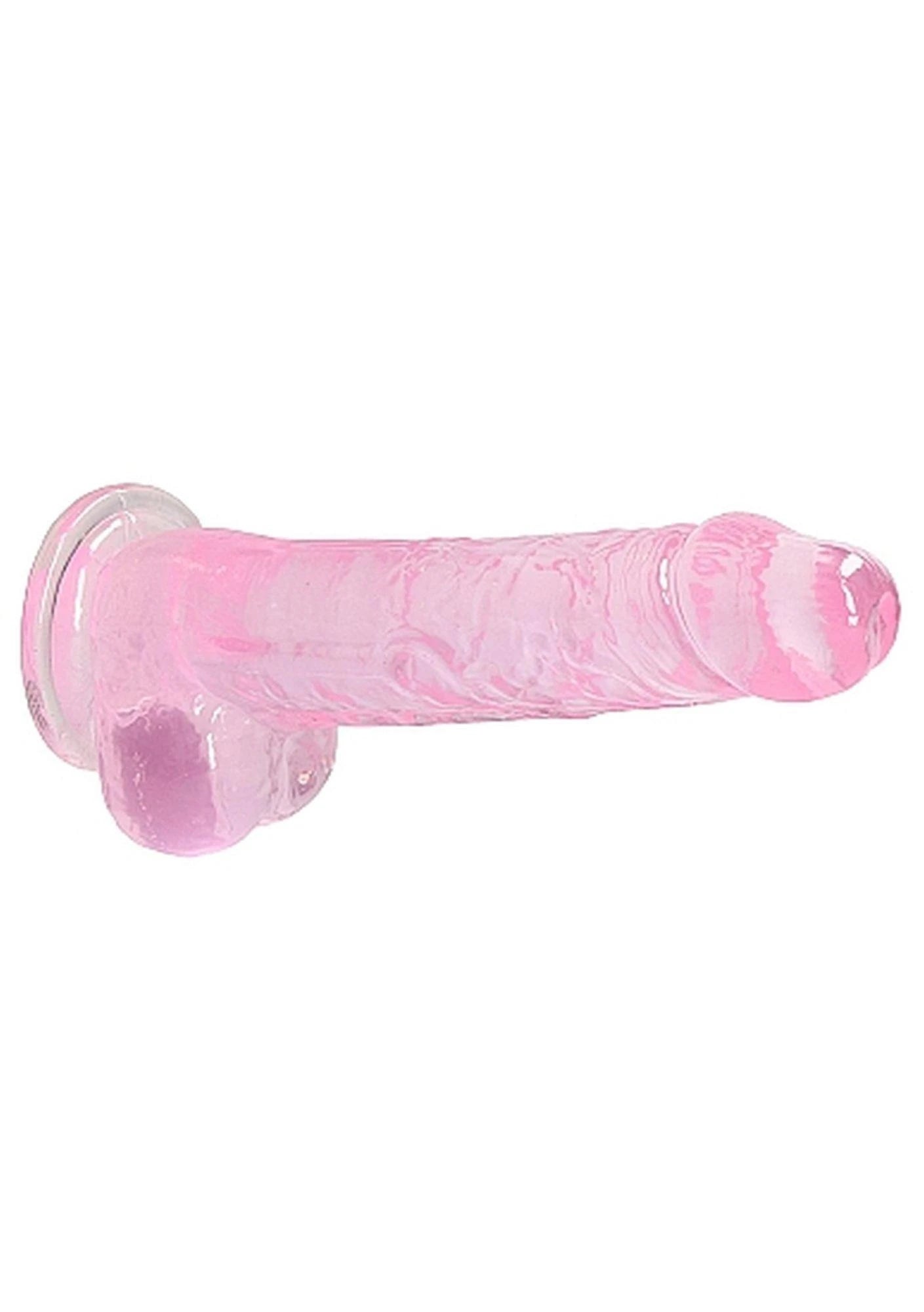 8″ / 20 cm Realistic Dildo With Balls - Pink