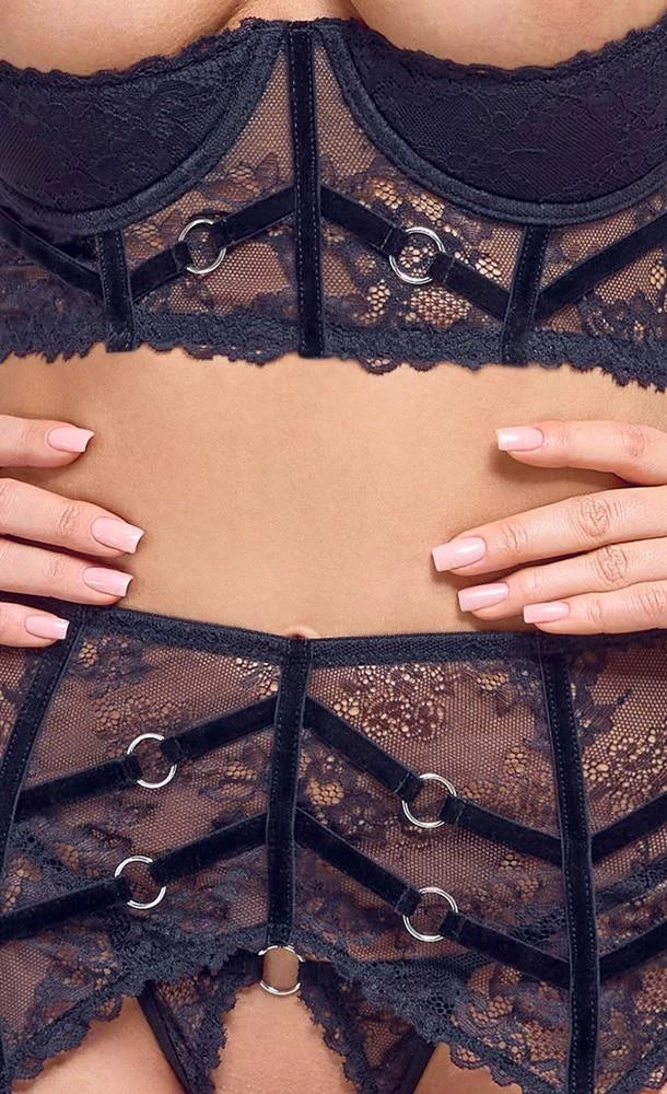 Ensemble soutien-gorge intégré chaîne 75B/S