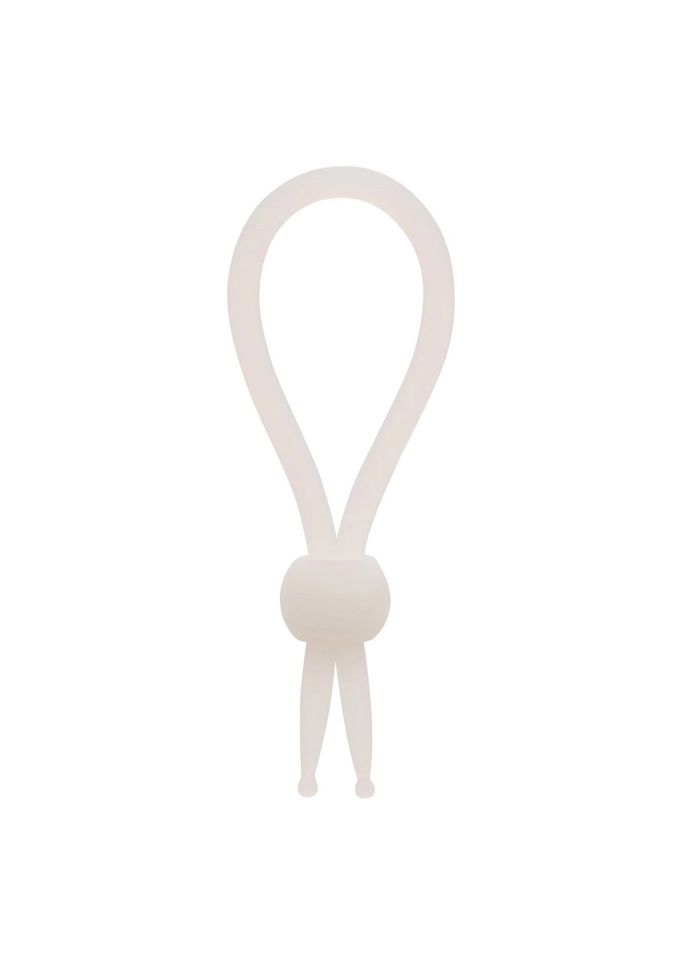Lasso en silicone blanc