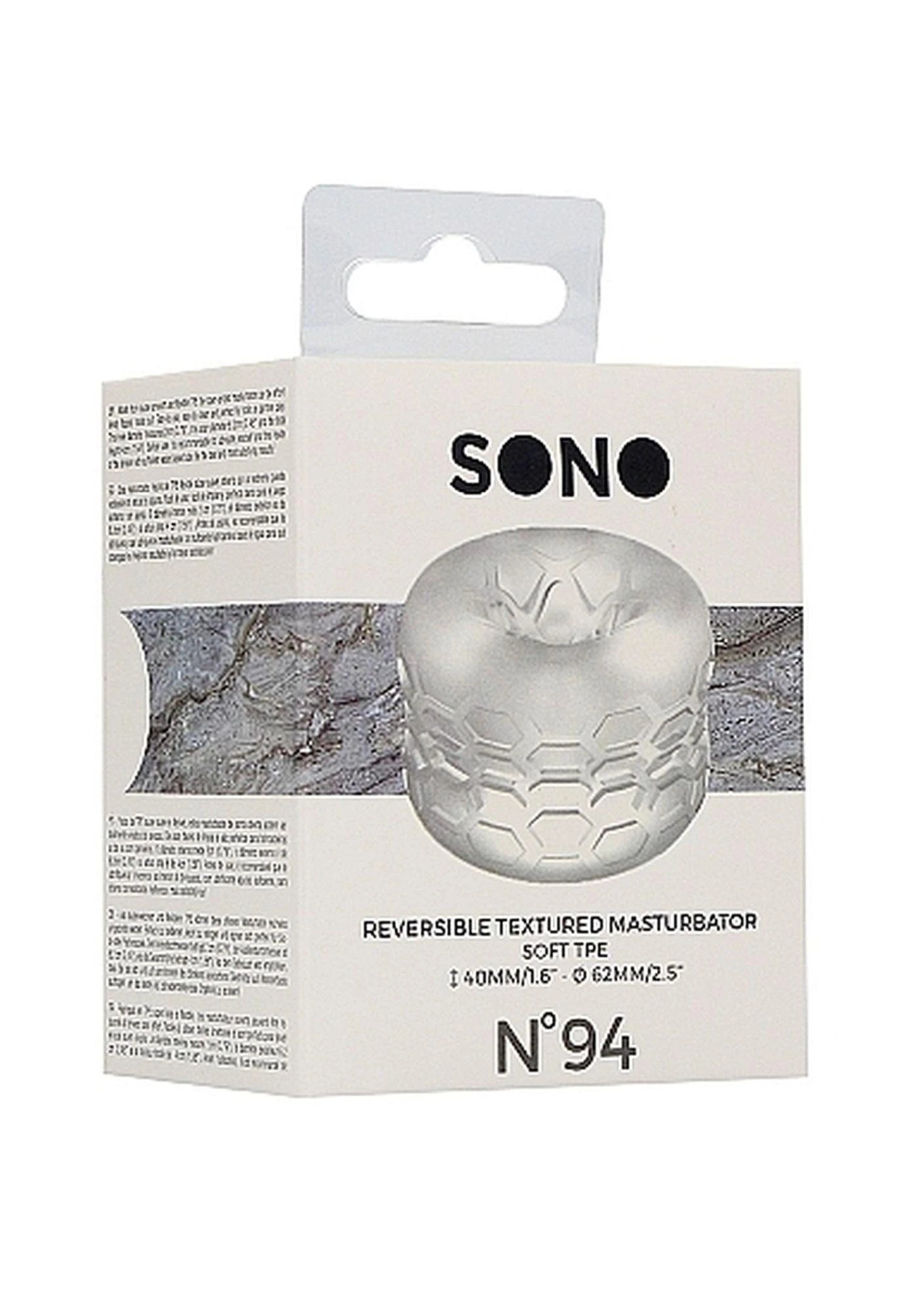 No. 94 - Reversible Masturbator and Bumper - Transparent