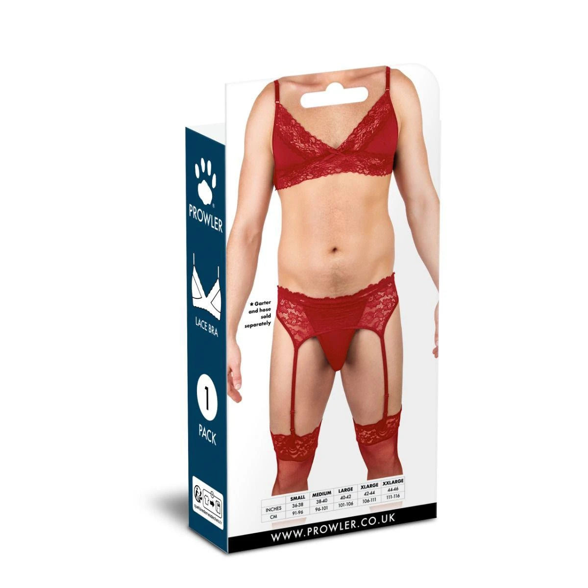 Prowler Red Lace Bra Xxlarge