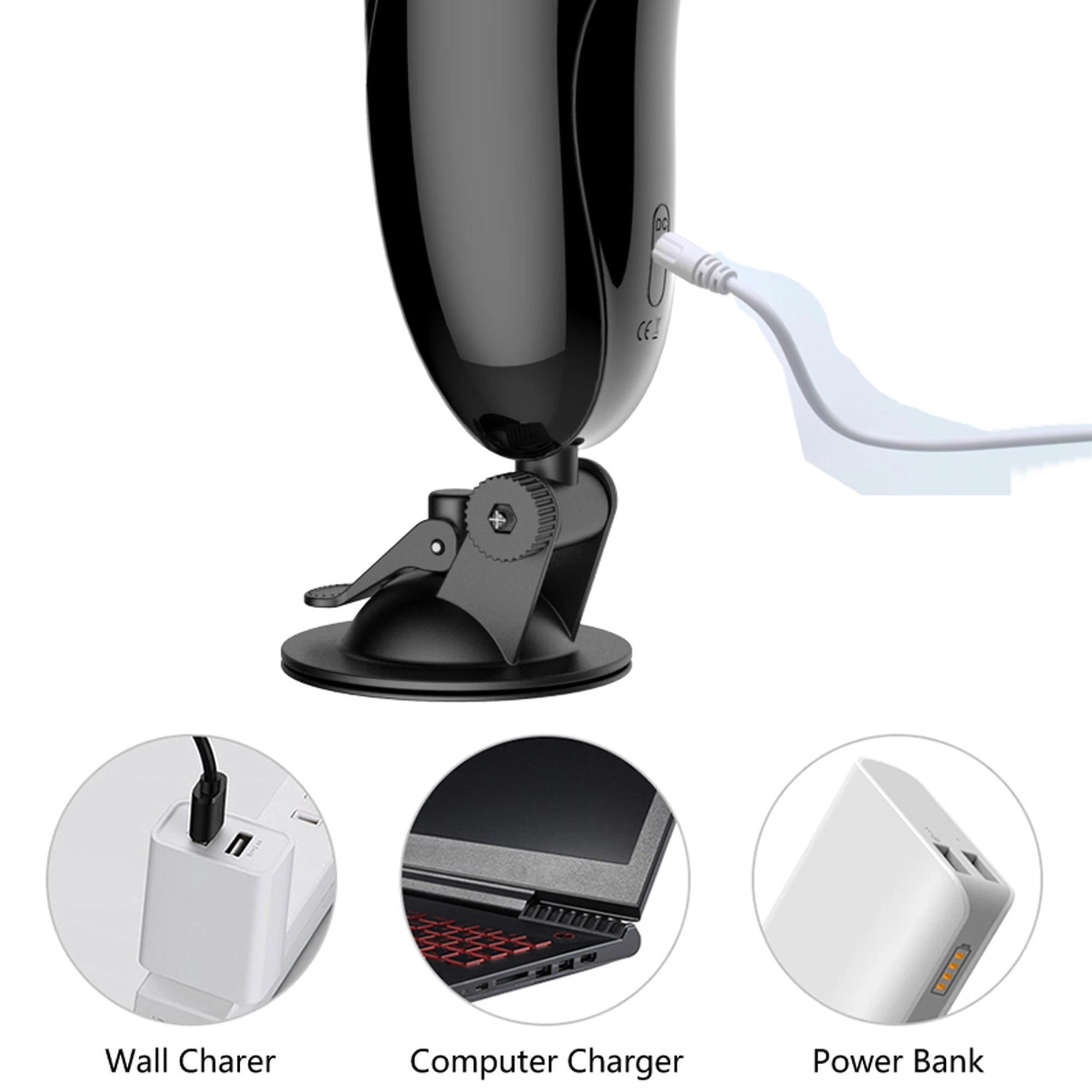 Masturbateur-Godet de Masturbation Vibrant USB 7 + Fonction Interactive / Mode Parler